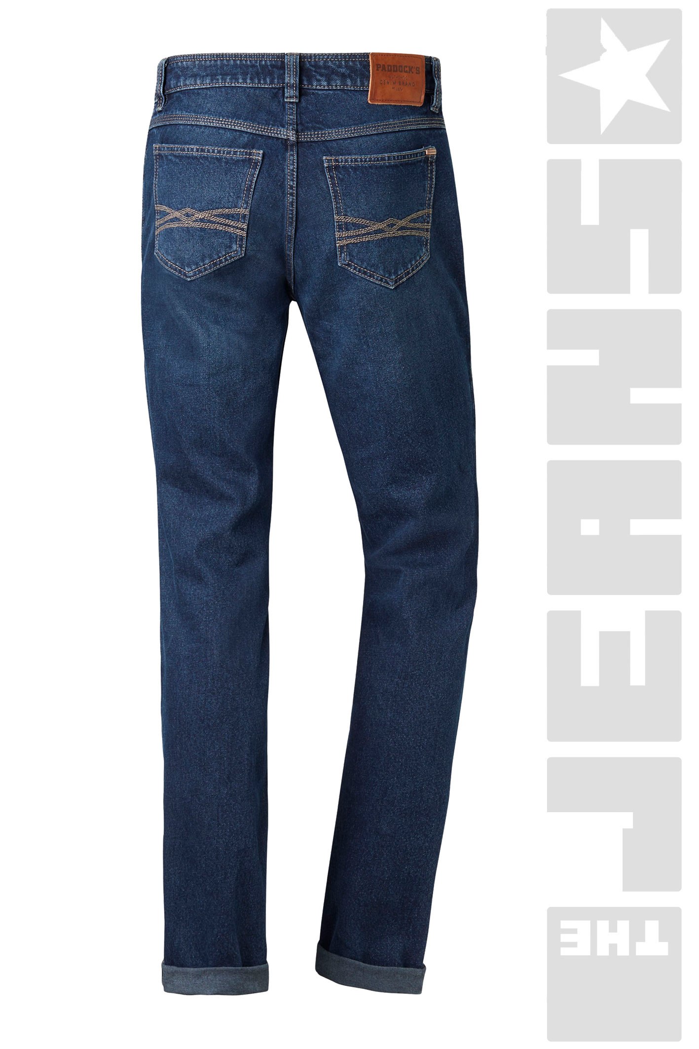 Ranger Pipe Rigid Denim Blue Black Moustache Used