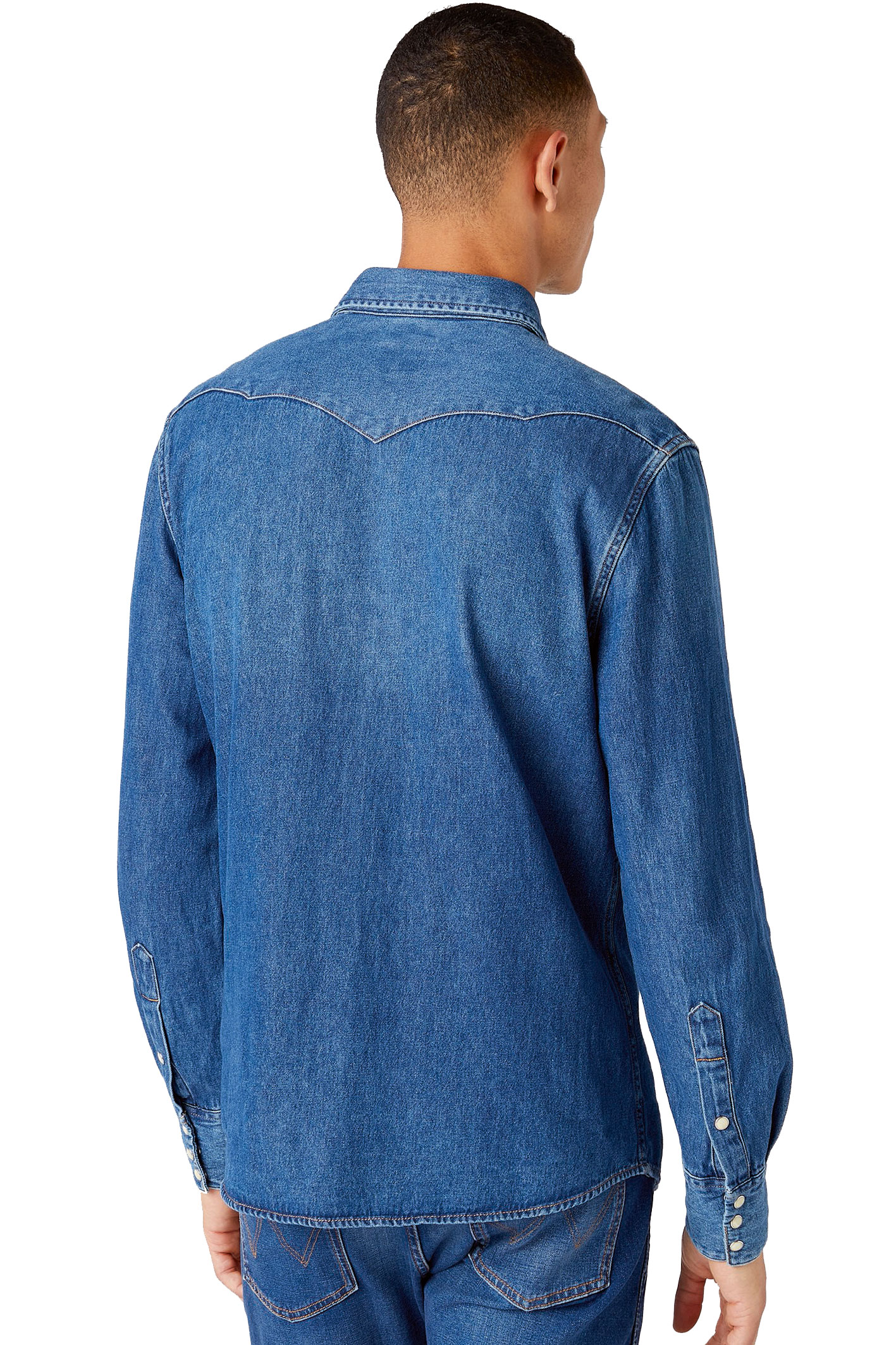 JEANSHEMD STONE BLUE 27MW Regular Fit