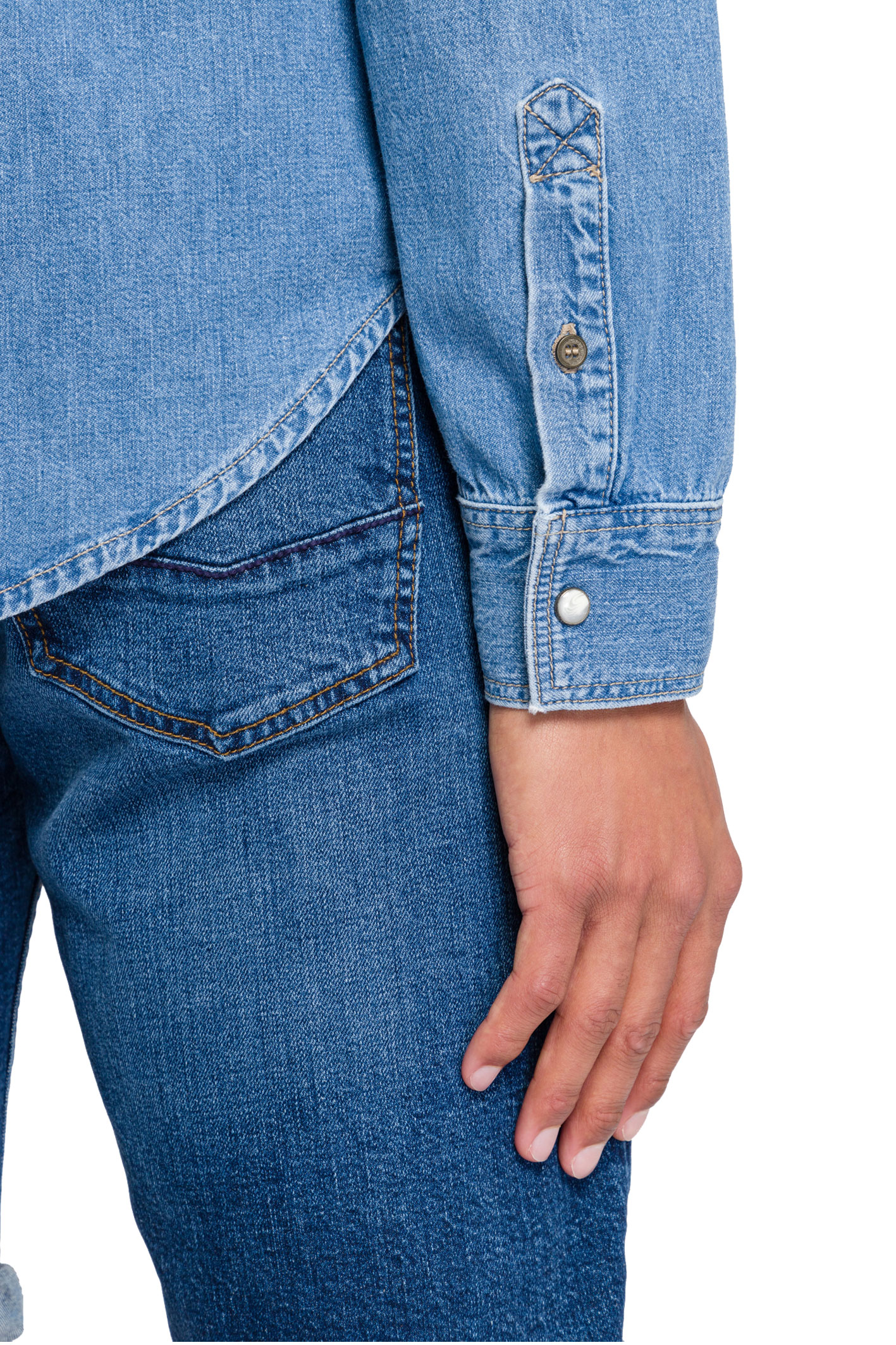JEANSHEMD Mid Blue