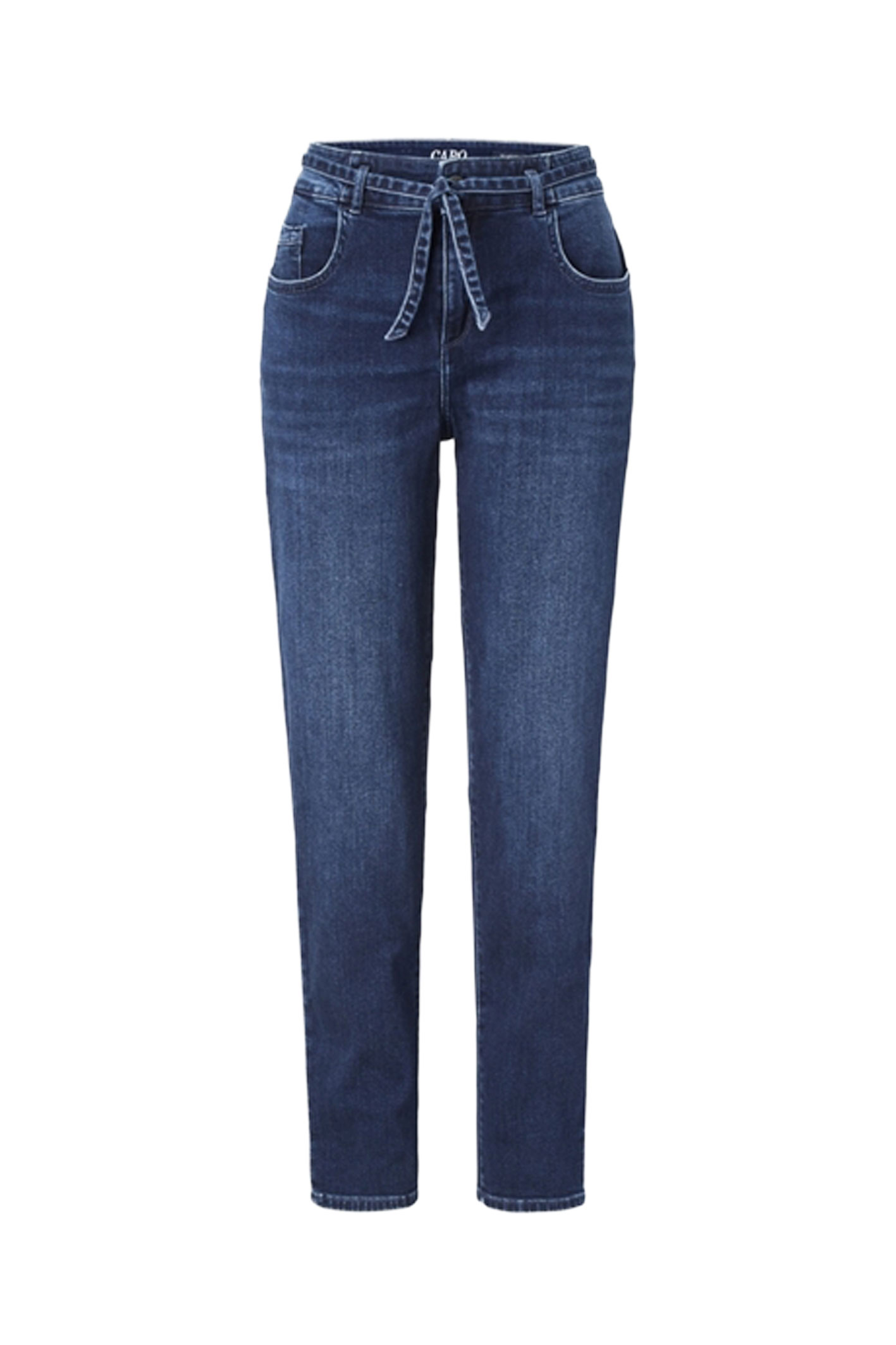 CARO Dark Blue Heavy Wash 3D Pleats Tapered
