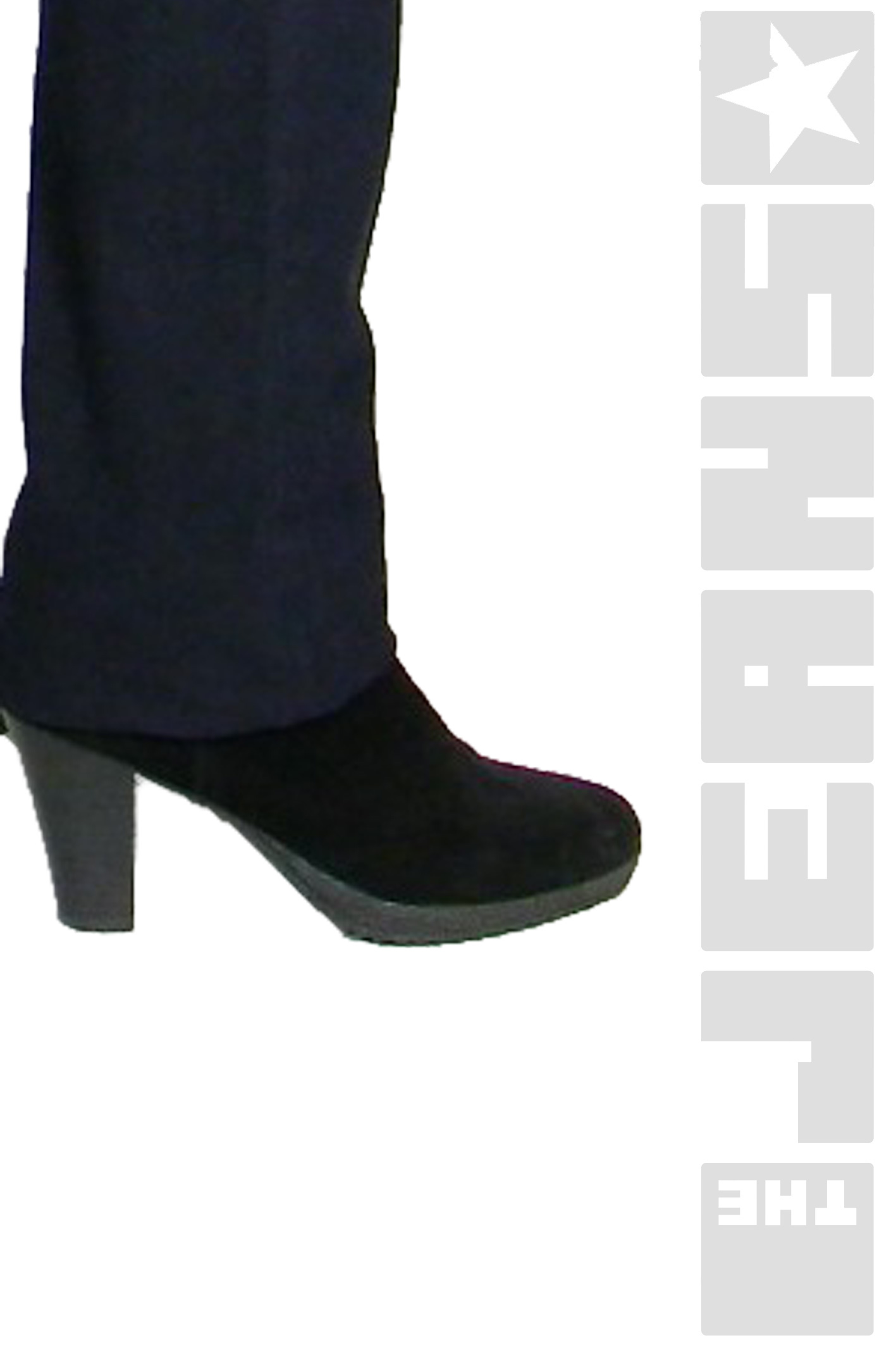 Kate Soft Blue Black bis Überlänge 38