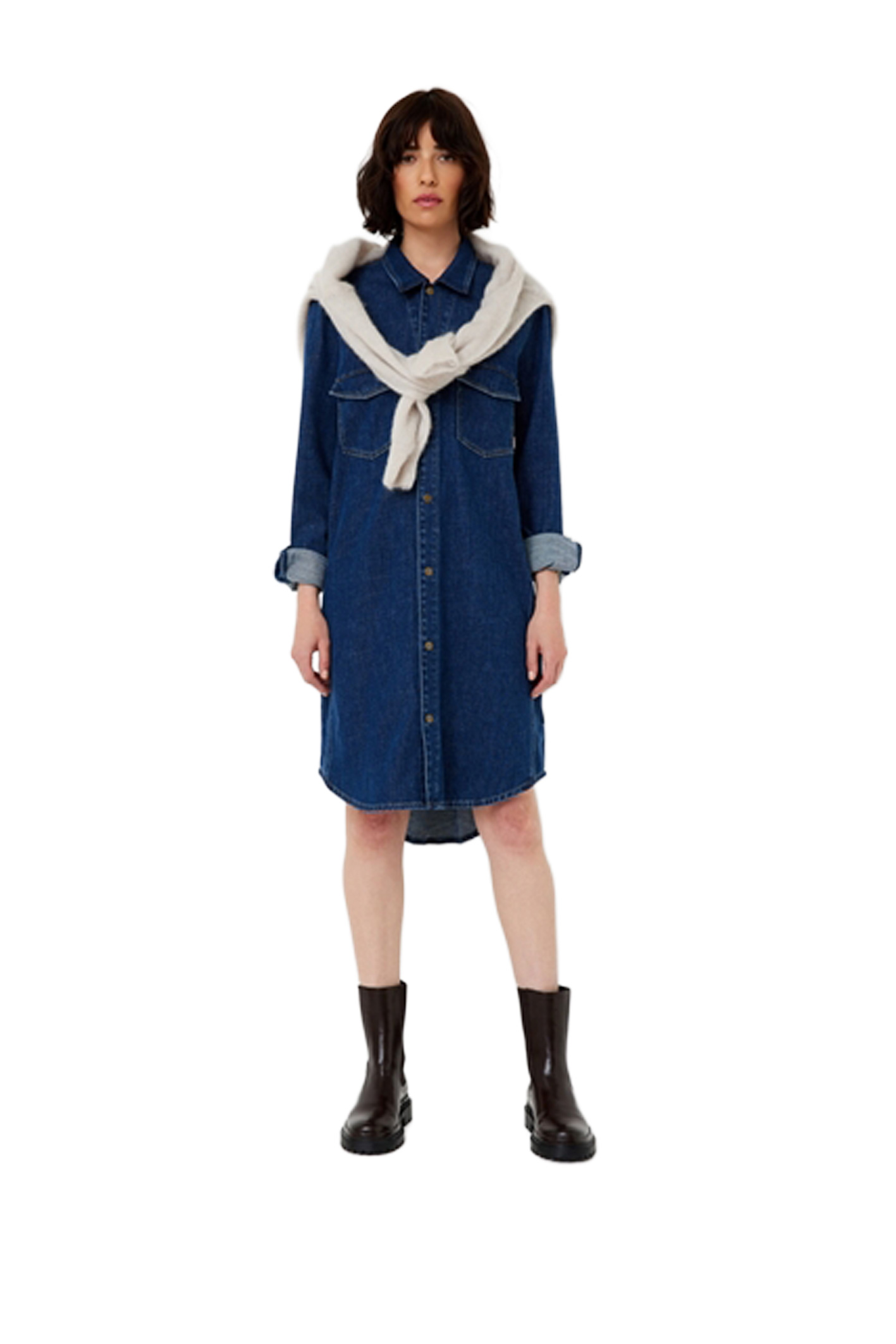 DENIM DRESS Dark Blue