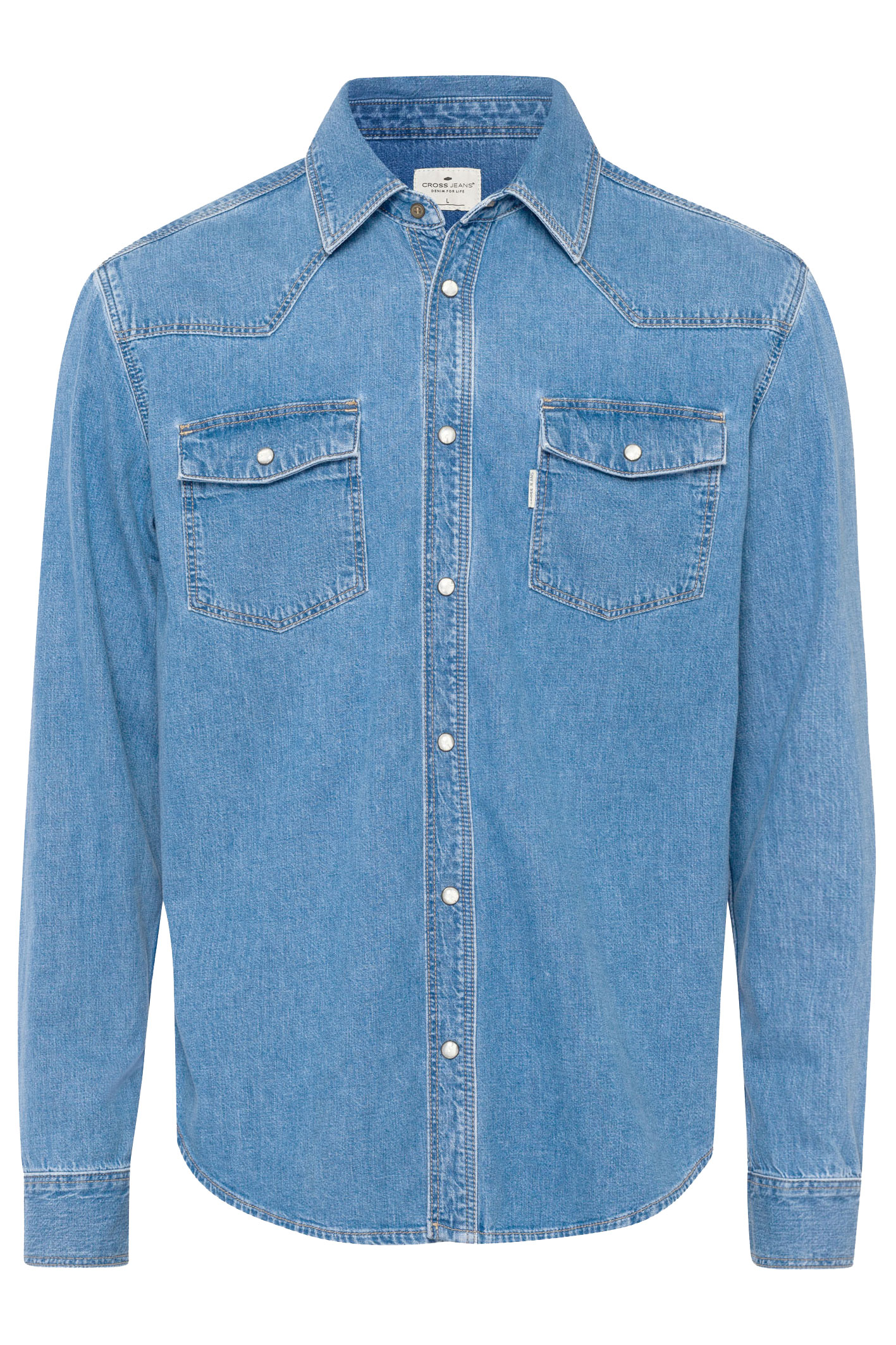 JEANSHEMD Mid Blue
