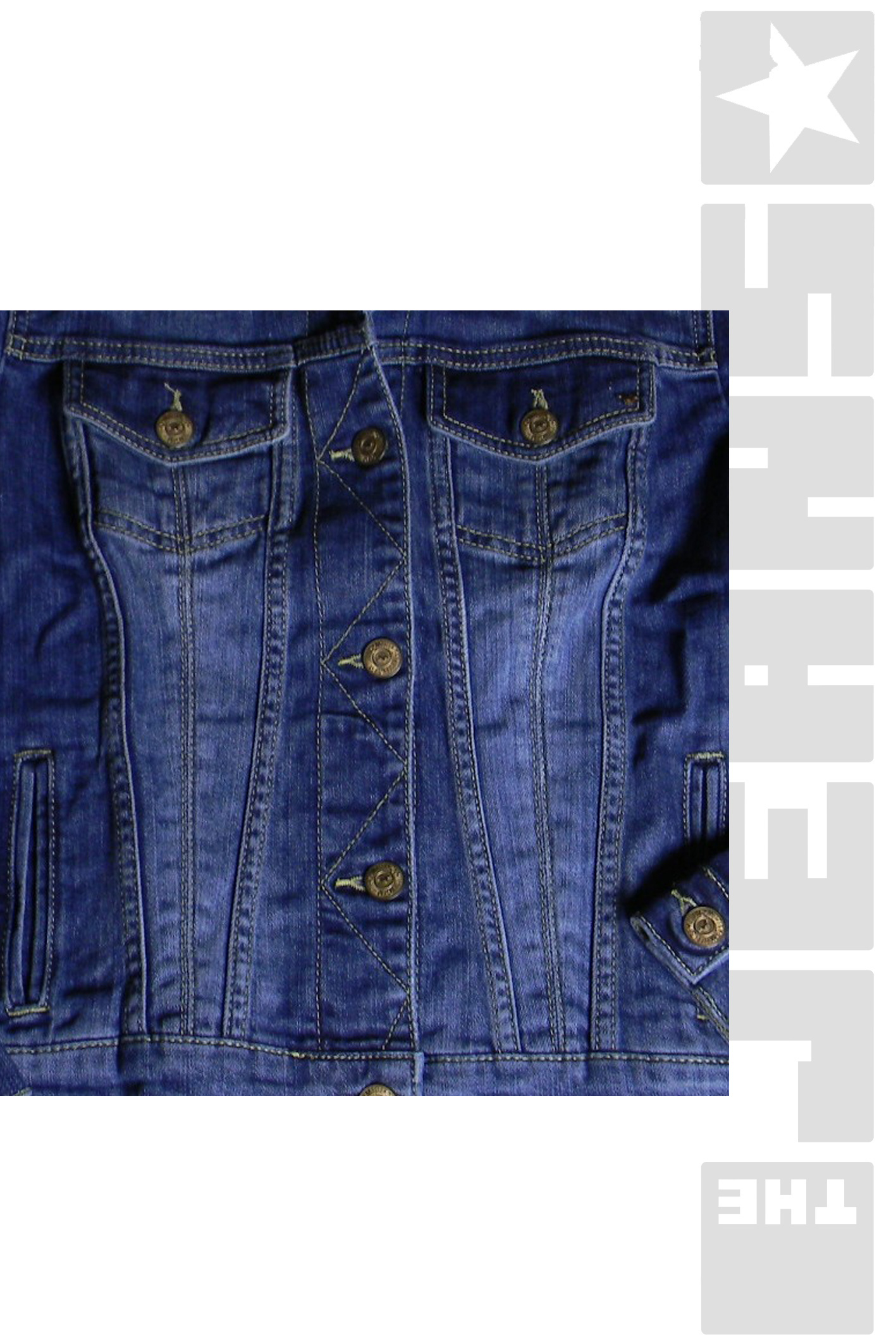 Jeansjacke Scratched Used