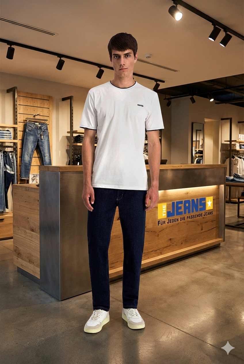 RANDO Dark Blue Stone Wash Regular Fit