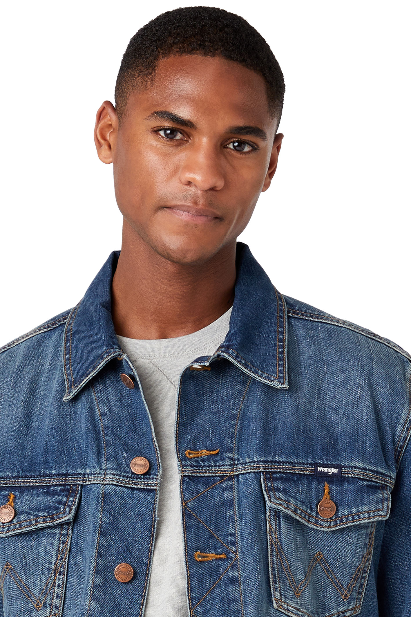 JEANSJACKE AUTHENTIC JACKET Mid Stone