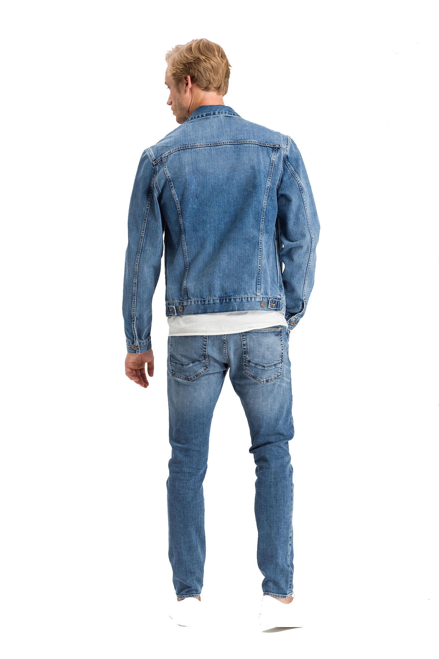 JEANSJACKE  Dark Mid Blue A-315