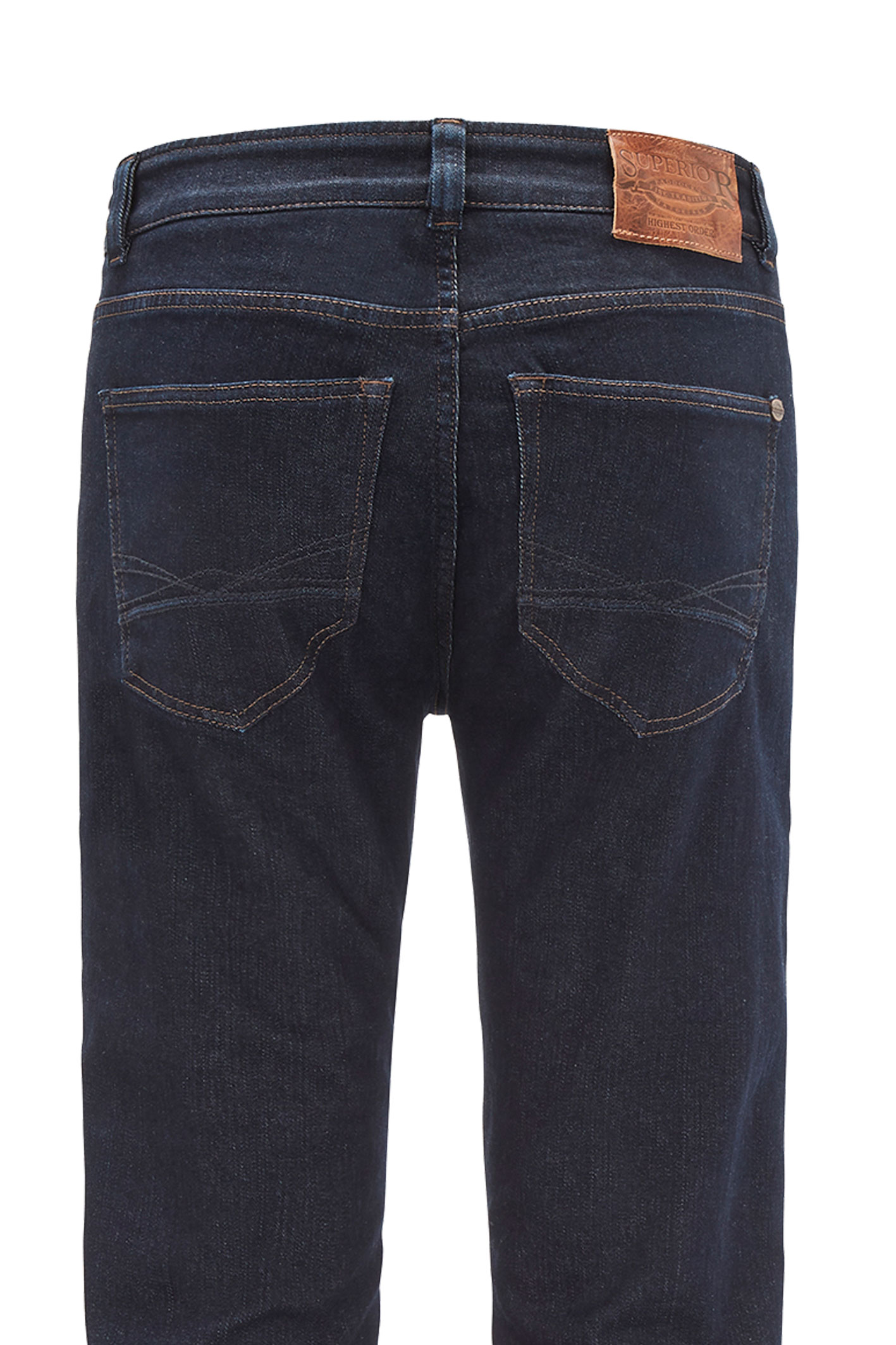 DUKE Blue Rinse + Pleats Regular Fit