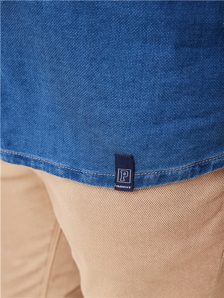 JEANSHEMD Kurzarm Light Blue