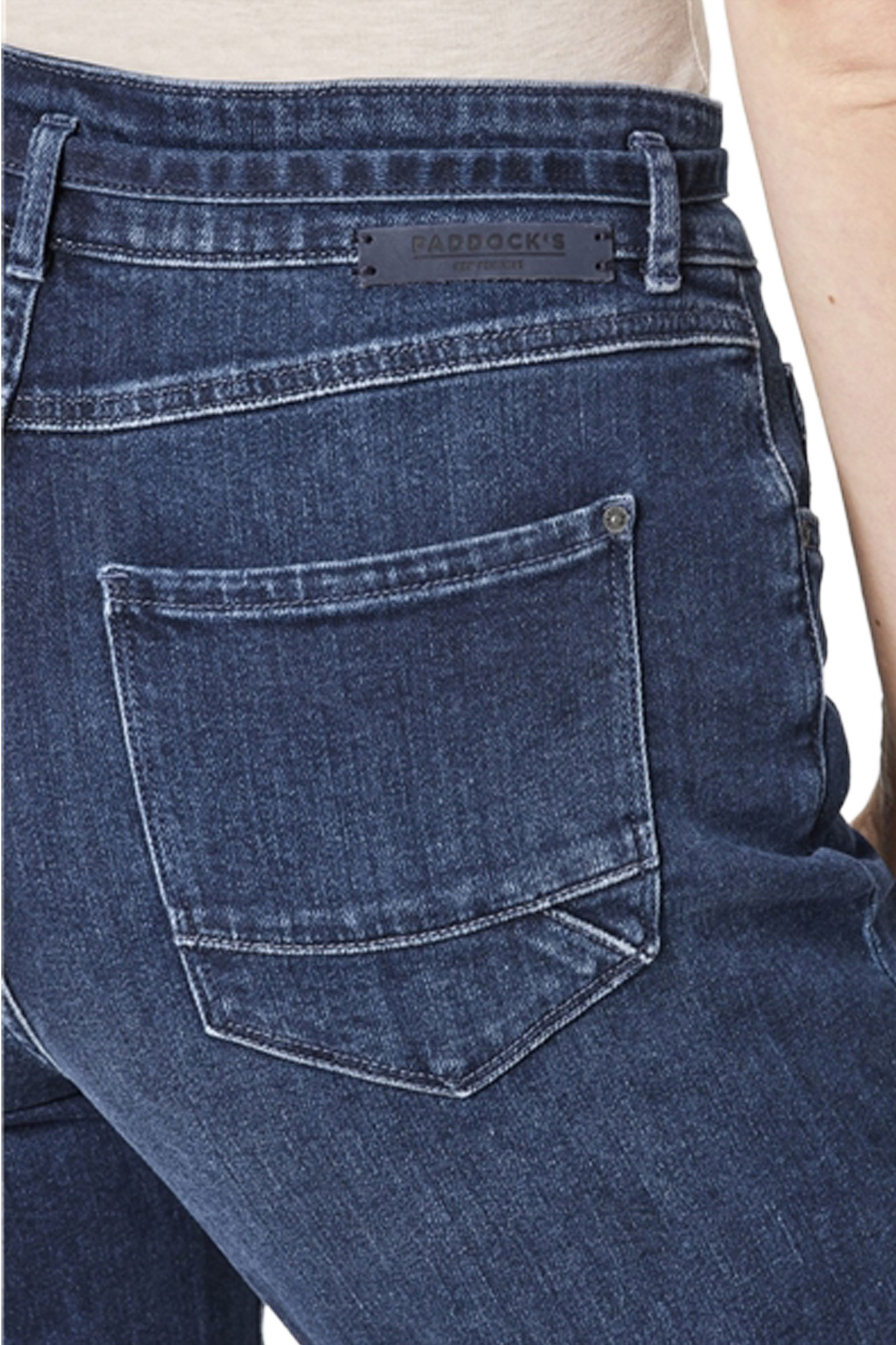 CARO Dark Blue Heavy Wash 3D Pleats Tapered