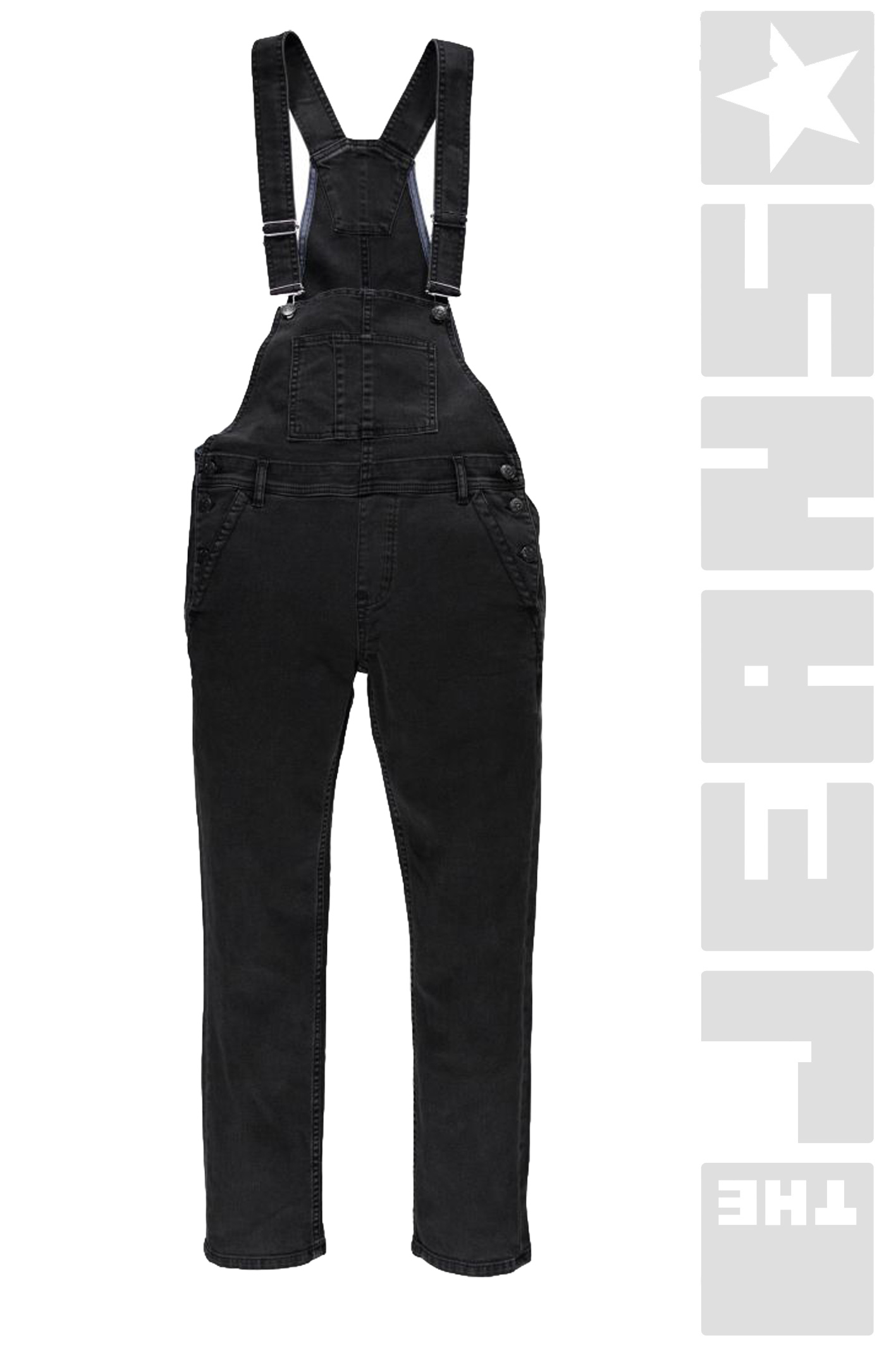 Jeans Latzhose Black