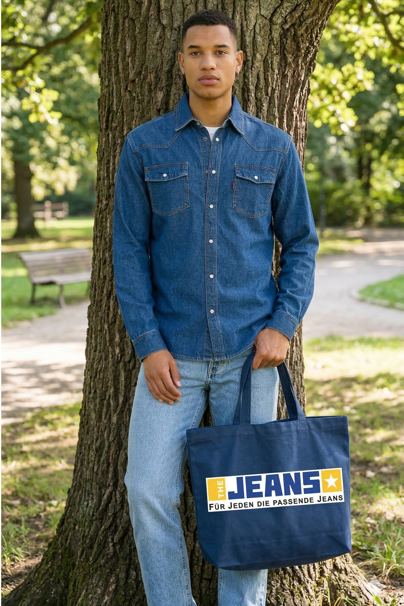 JEANSHEMD Dark Blue