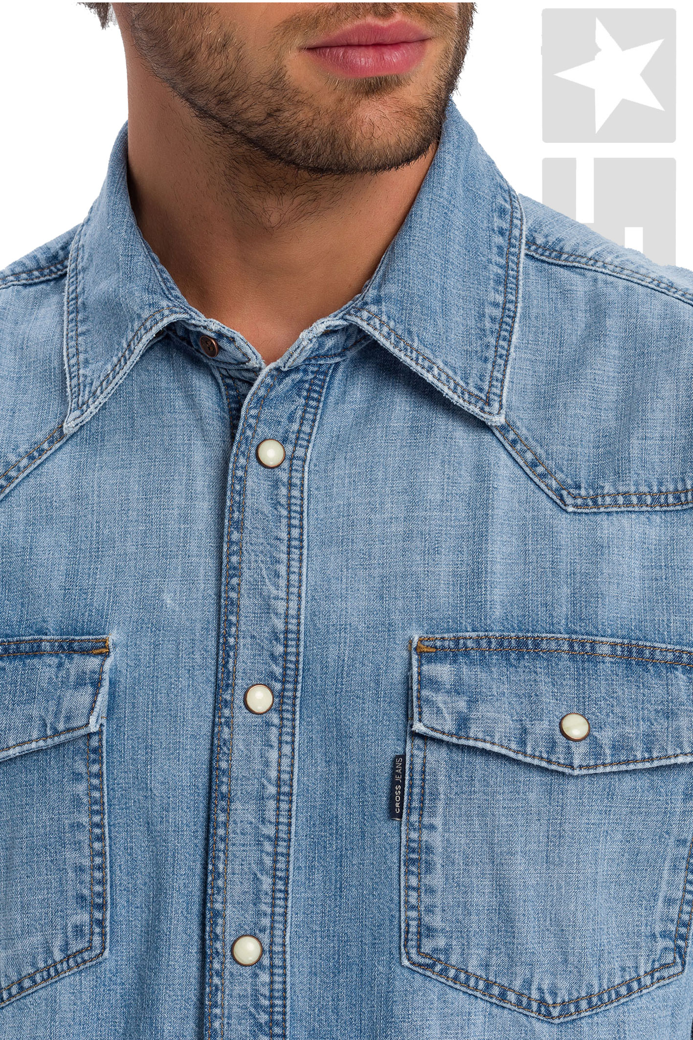 JEANSHEMD Light Blue