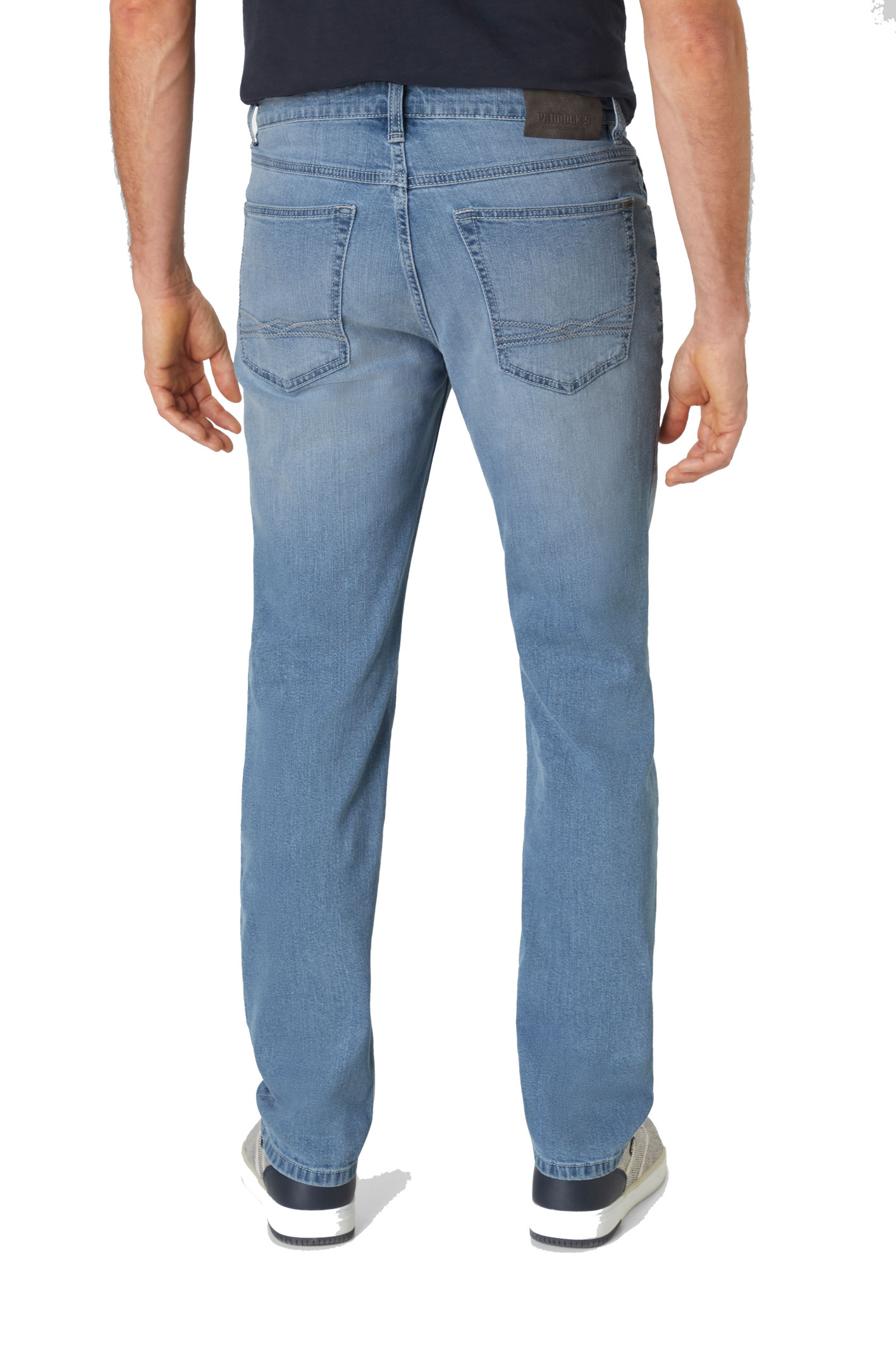 BEN Blue Bleached Use Moustache Regular Fit