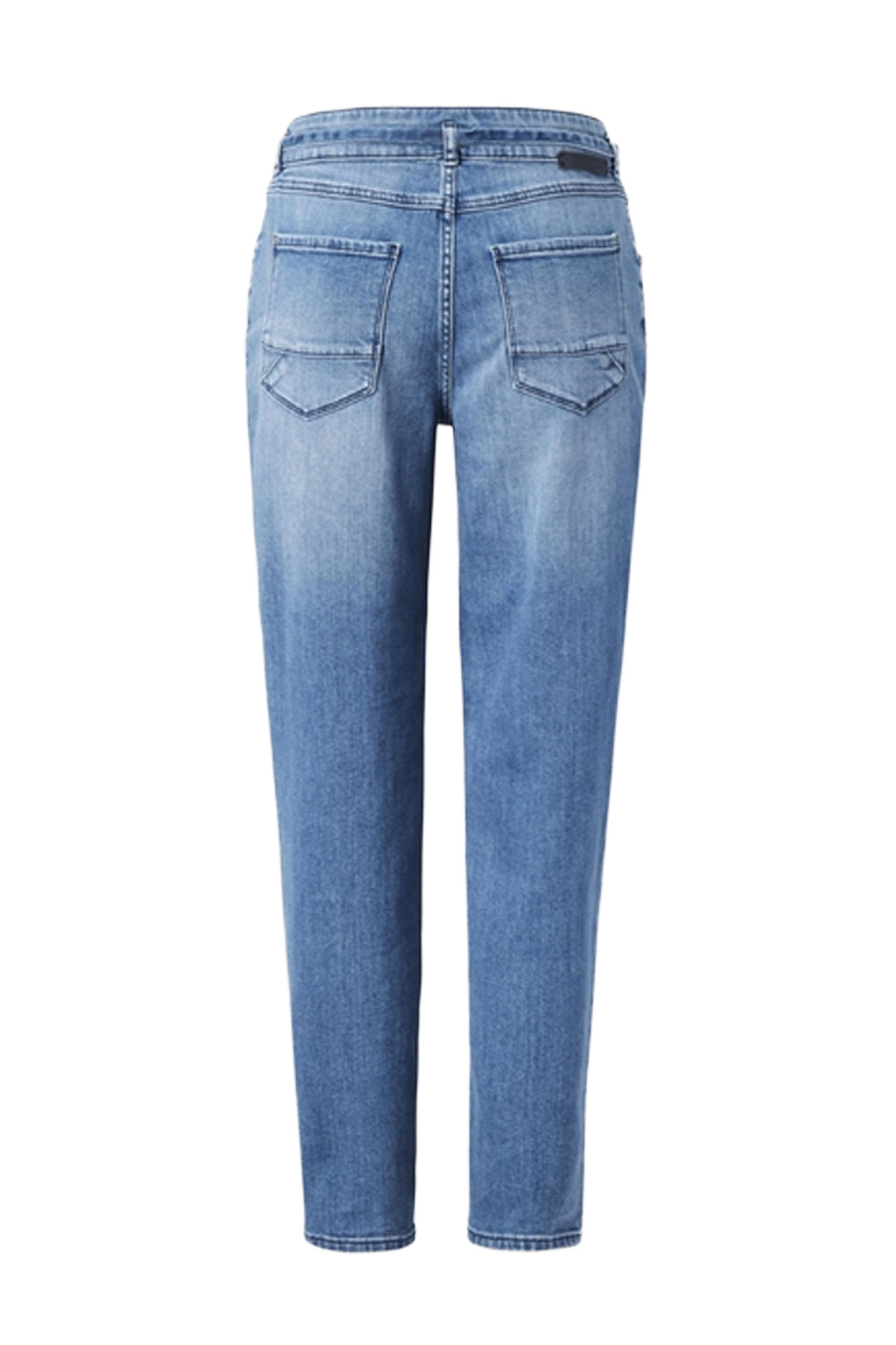 CARO Mid Blue Heavy Wash 3D Pleats Tapered