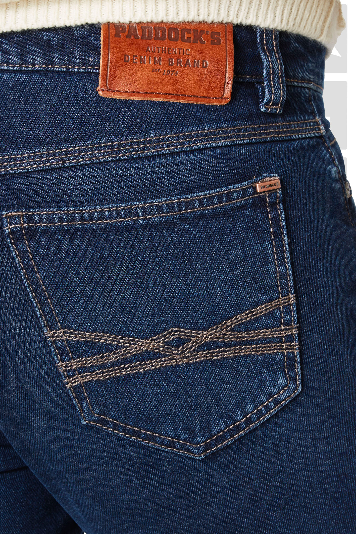 Ranger Pipe Rigid Denim Blue Black Moustache Used