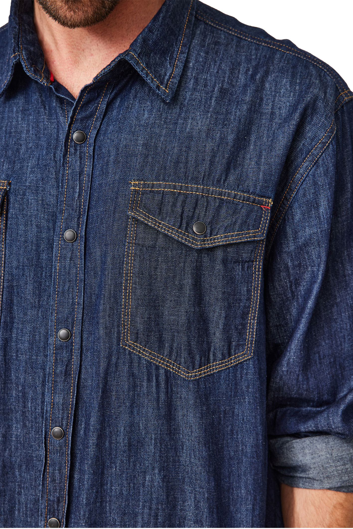 JEANSHEMD Double Face Check Rinse Wash