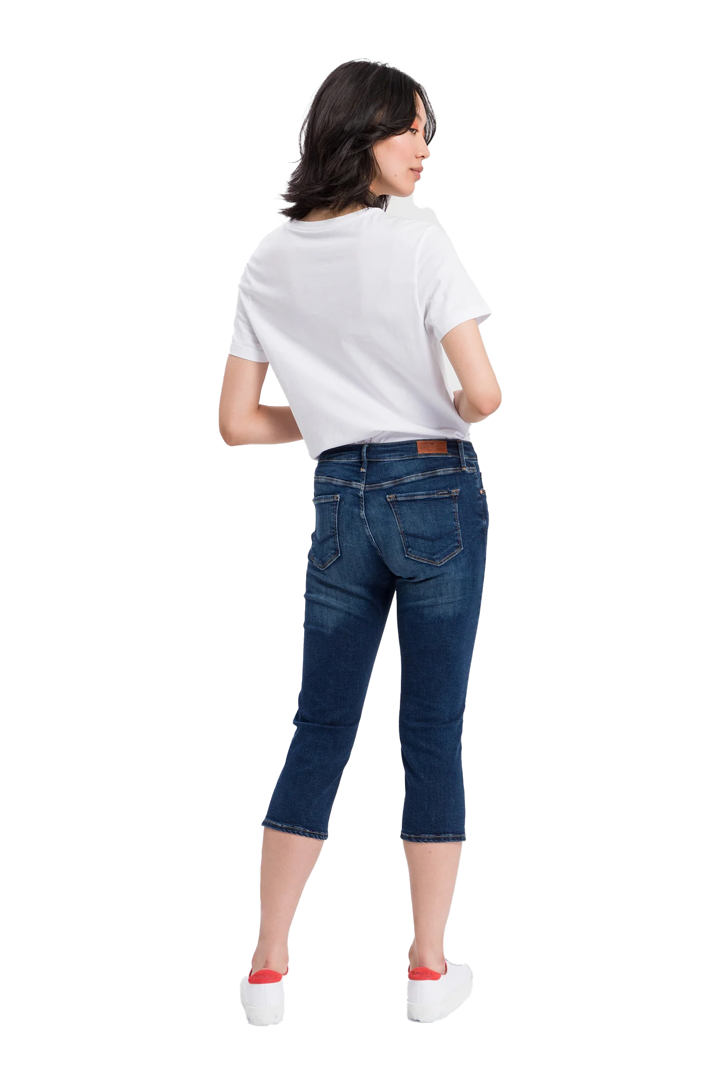 AMBER Dark Mid Blue Slim Fit