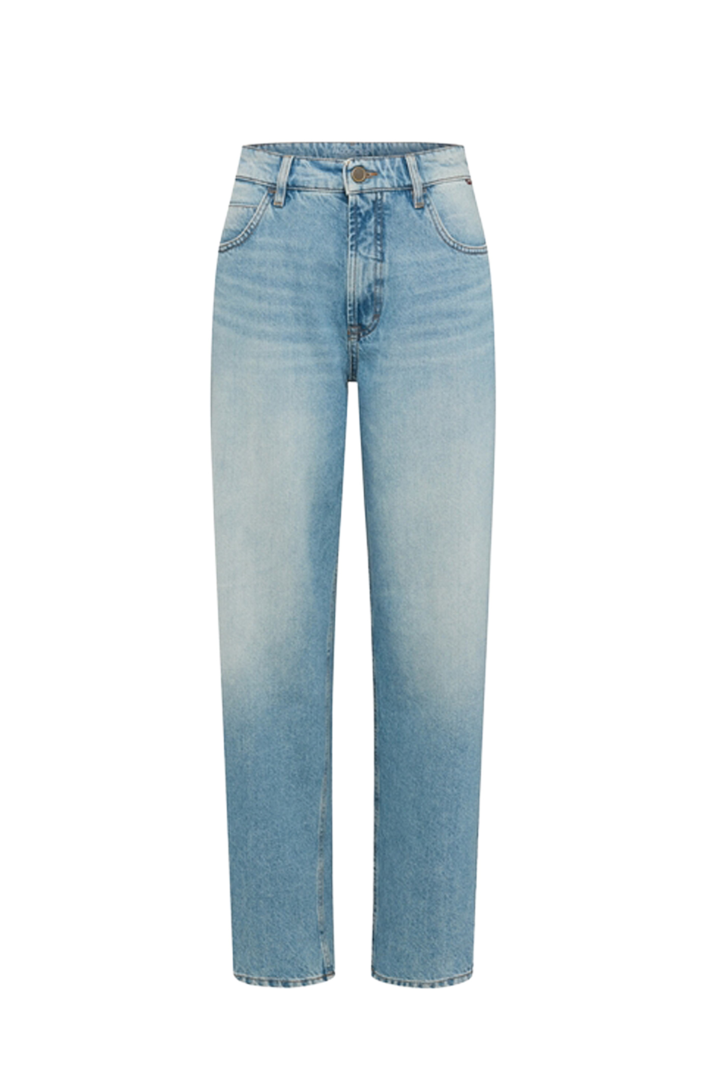 KATY Light Blue Od Brown Used Moustache Loose Fit
