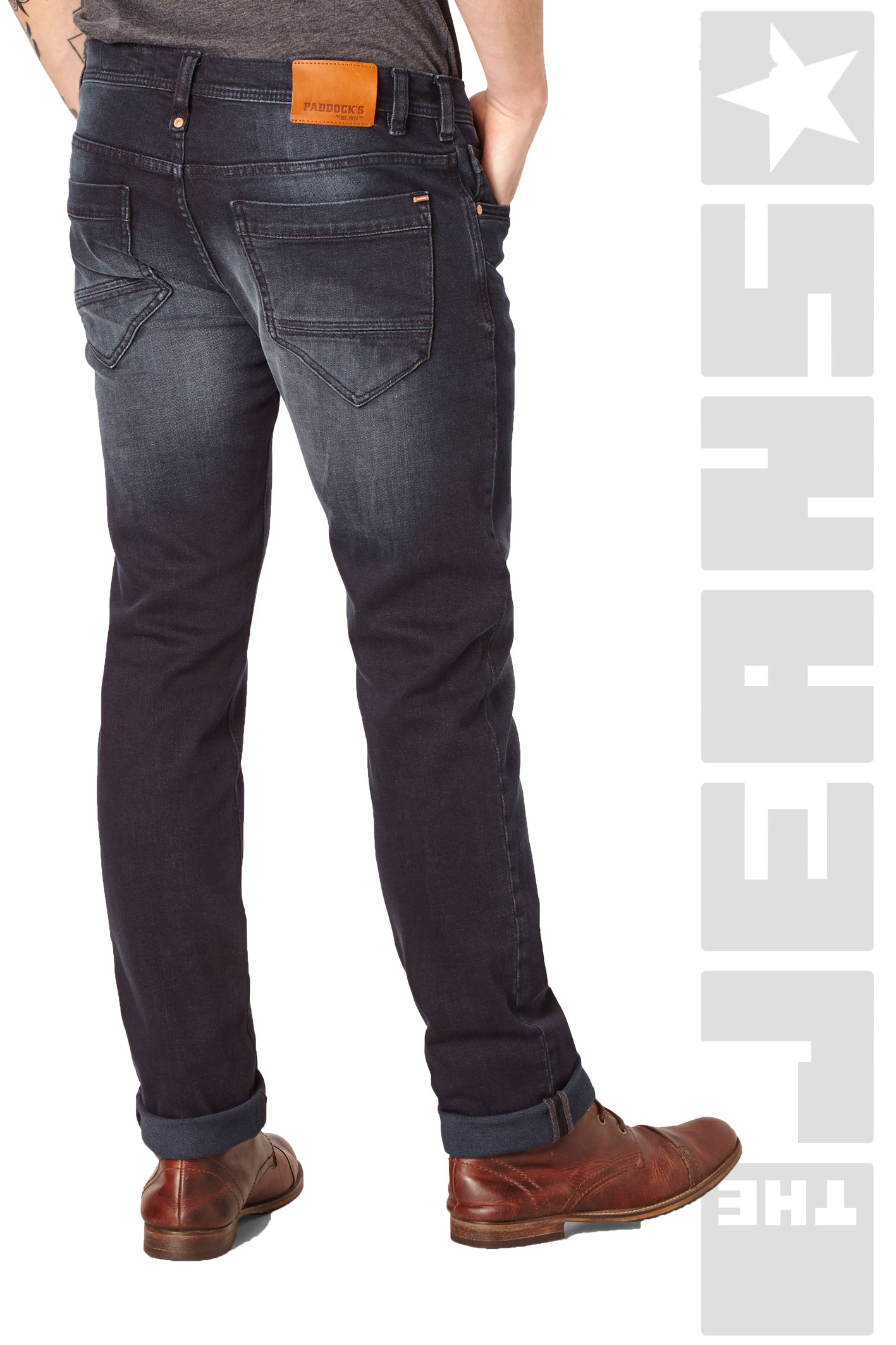 Jason Dark Blue Moustache Used