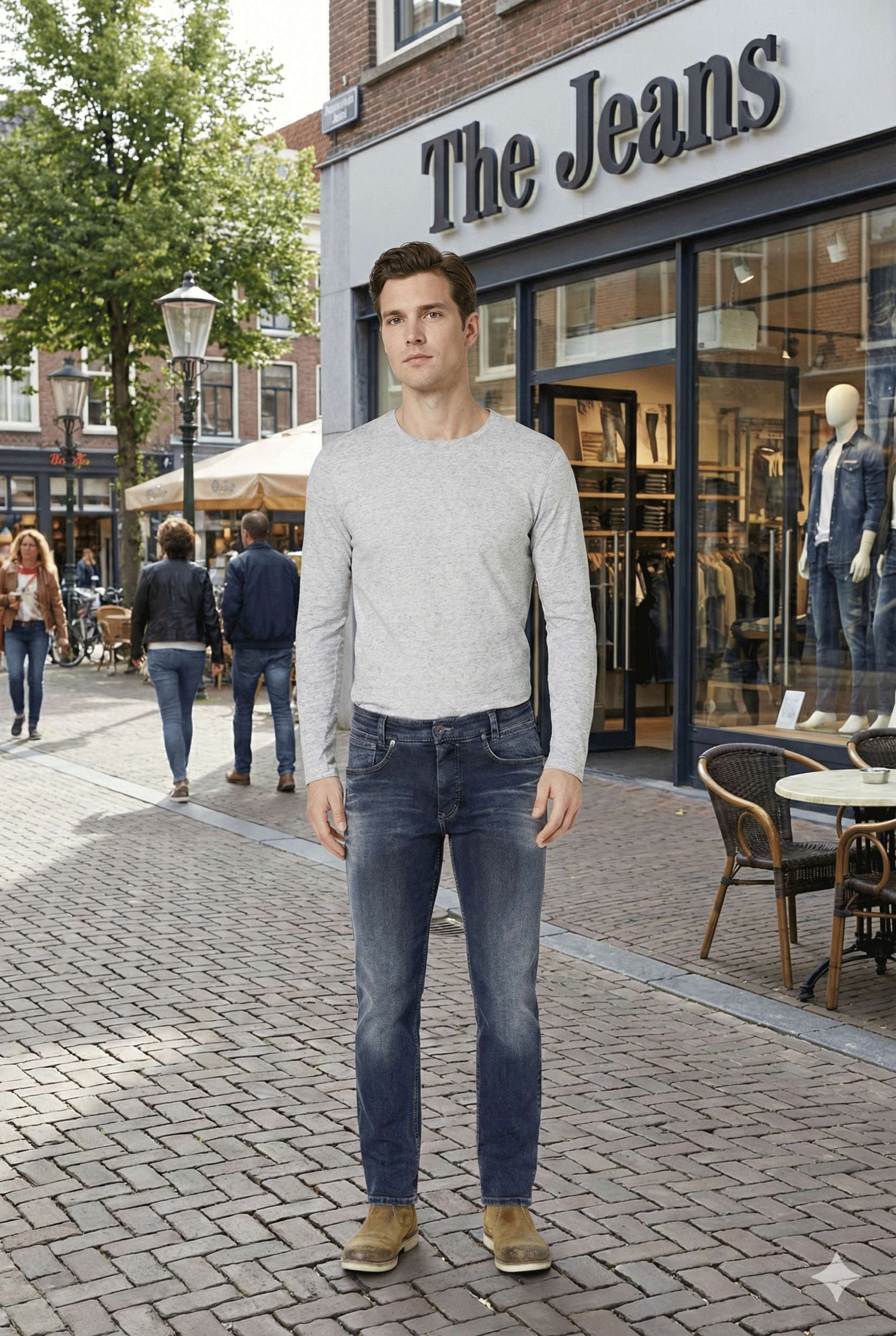 PIPE Authentic Blue Black Wash Slim Fit