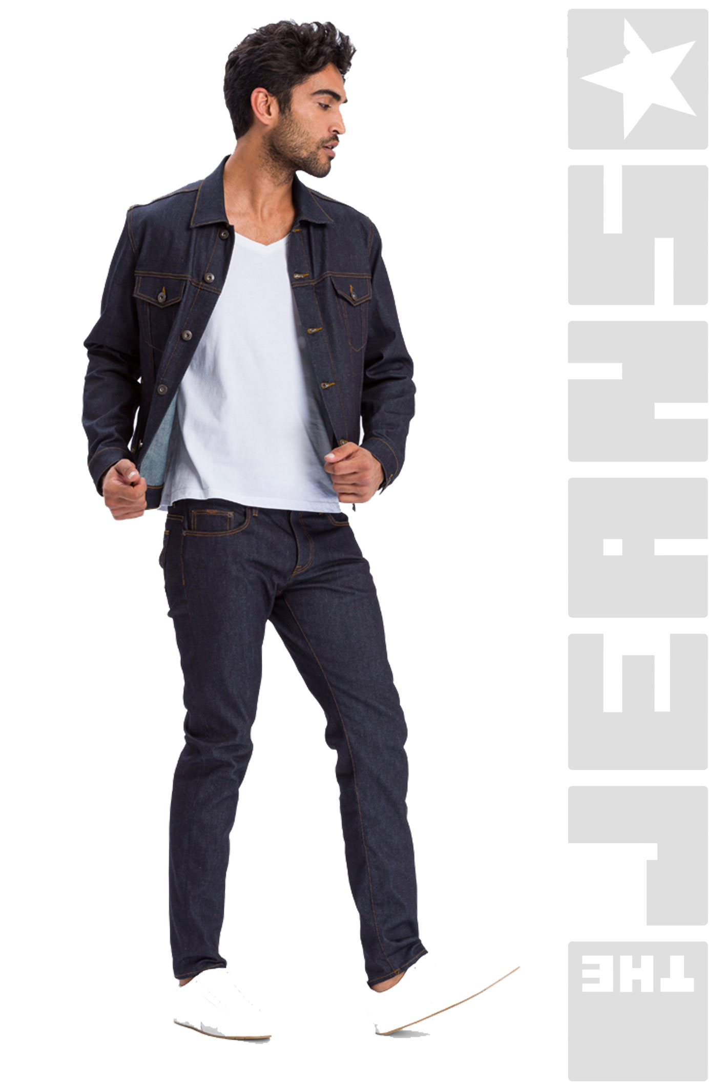 939-Tapered Raw Denim