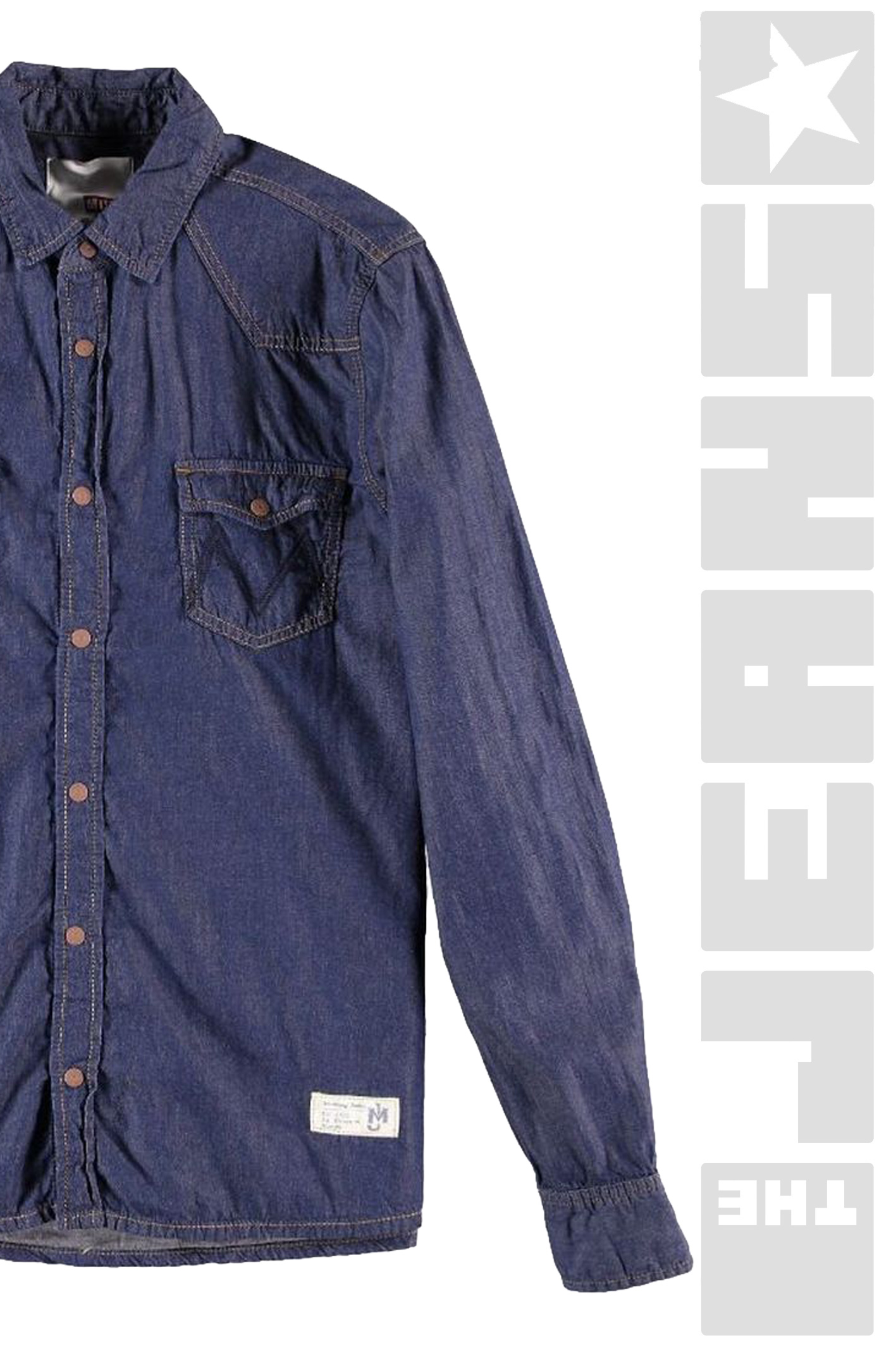 JEANSHEMD Stonewash