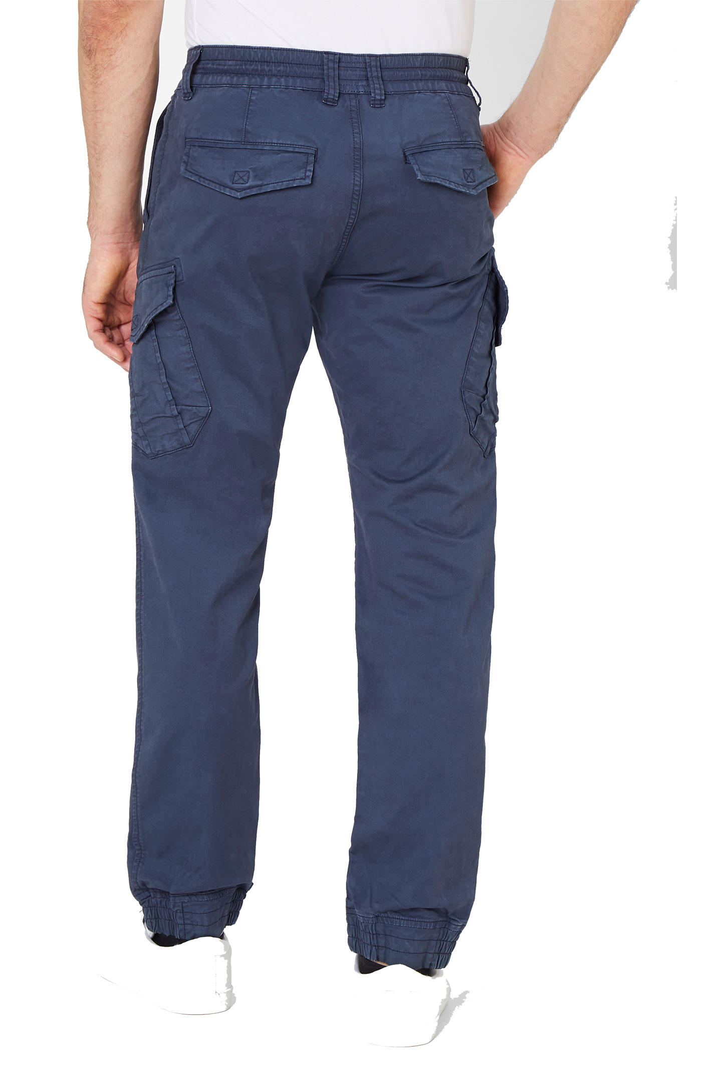 MASON CARGO Navy Tapered Leg
