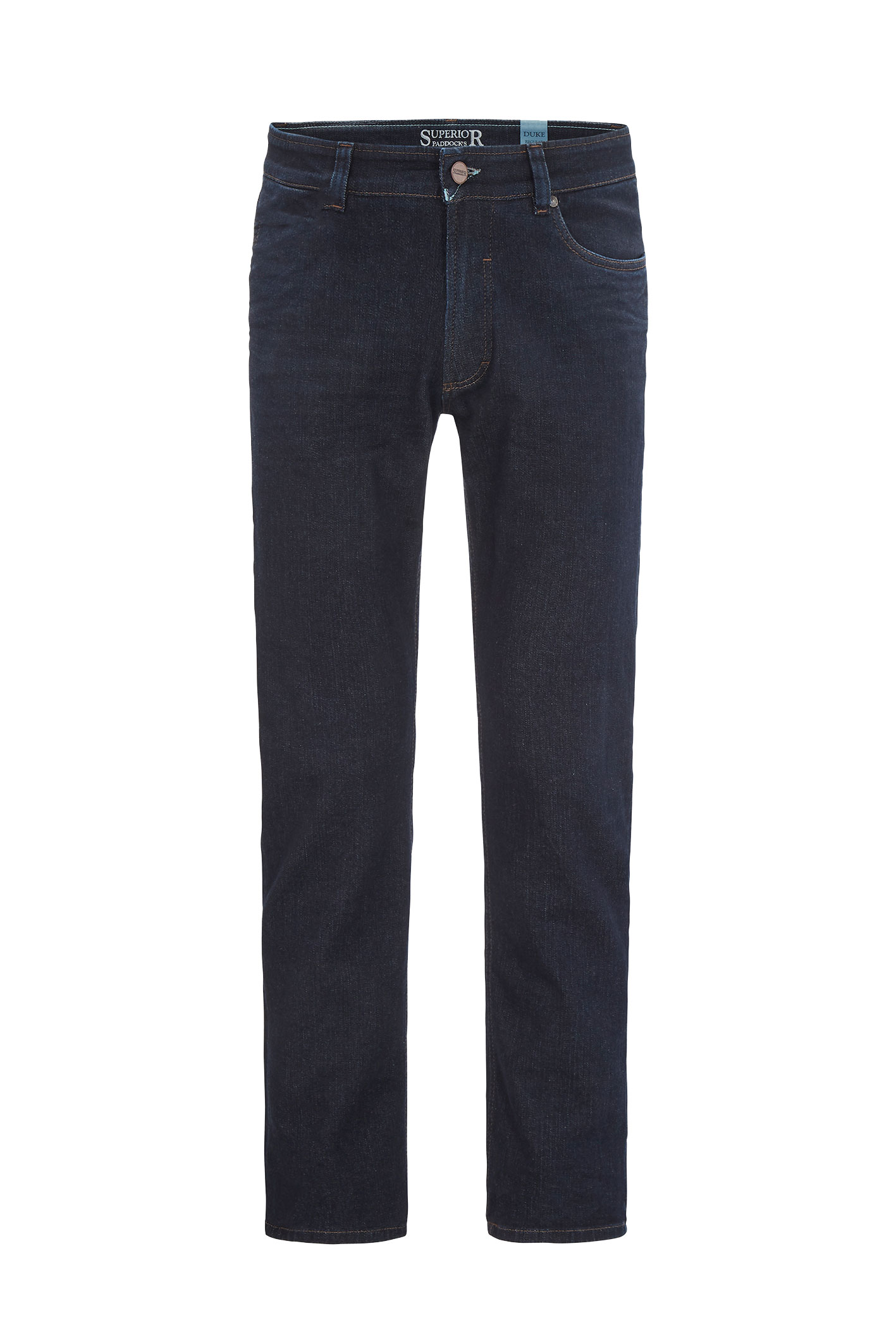 DUKE Blue Rinse + Pleats Regular Fit