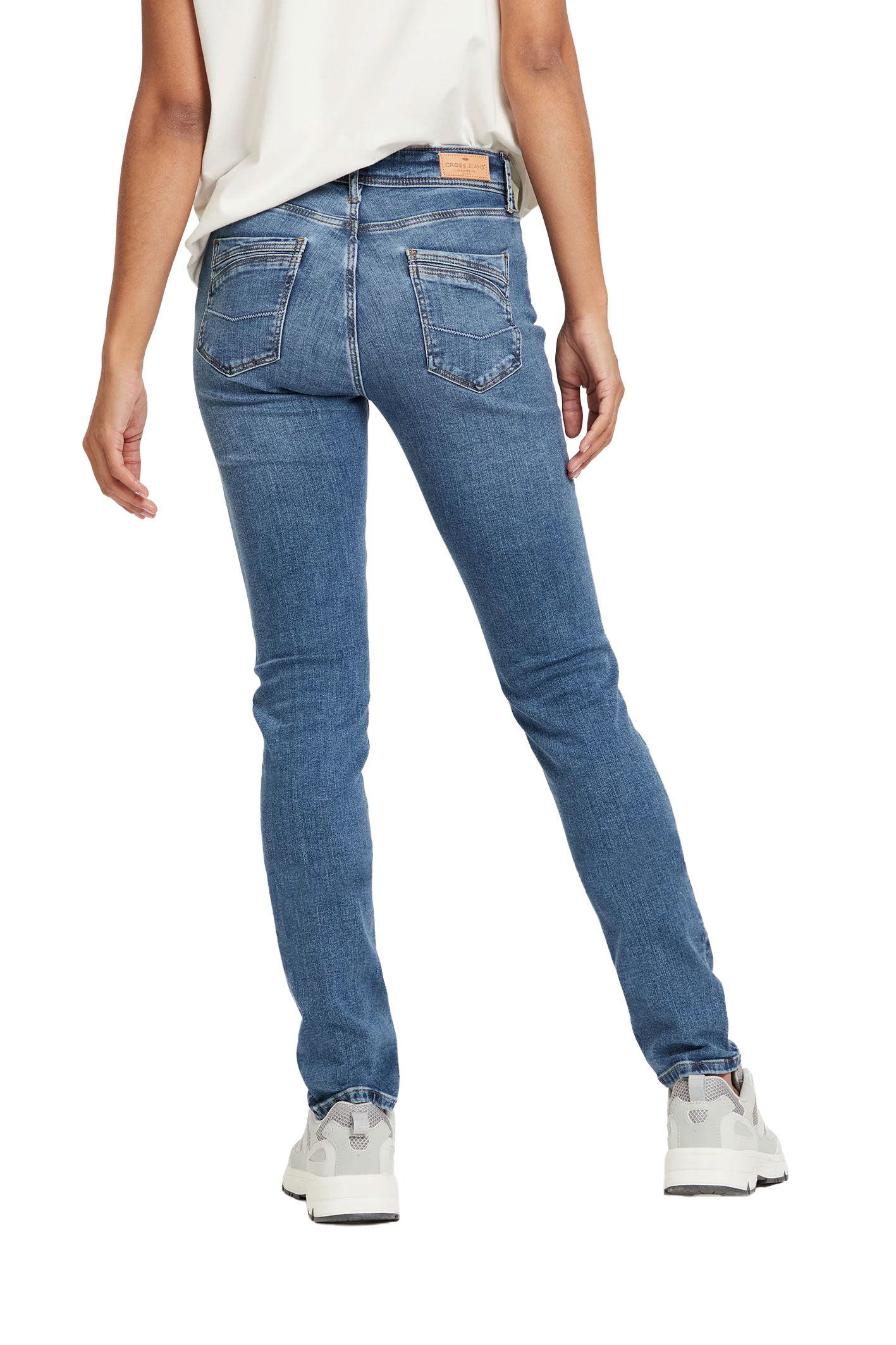 ANYA Light Mid Blue Slim Fit