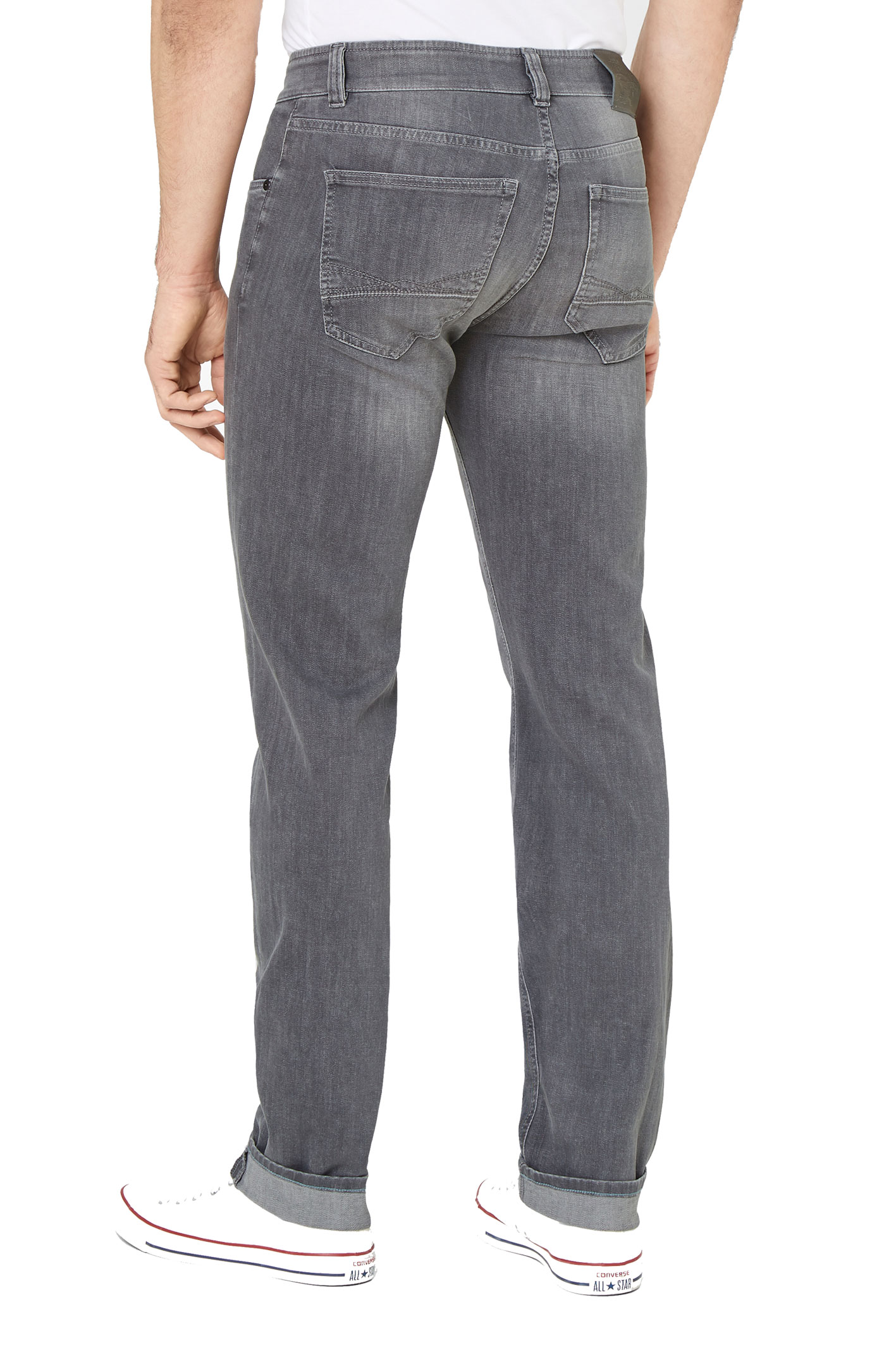DUKE Lefthand Light Grey Stone Moustache Regular Fit