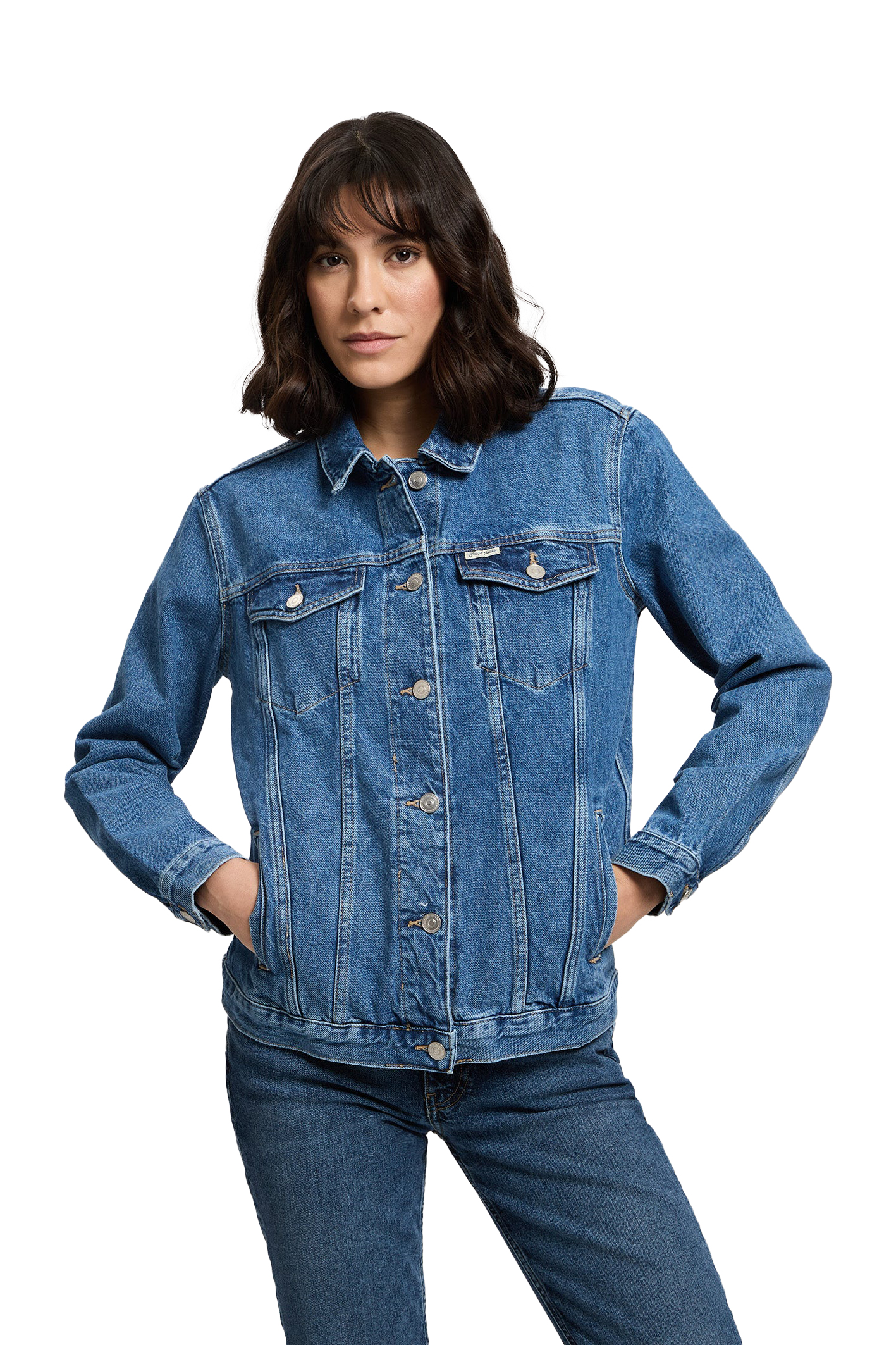 JEANSJACKE Oversize Mid Blue