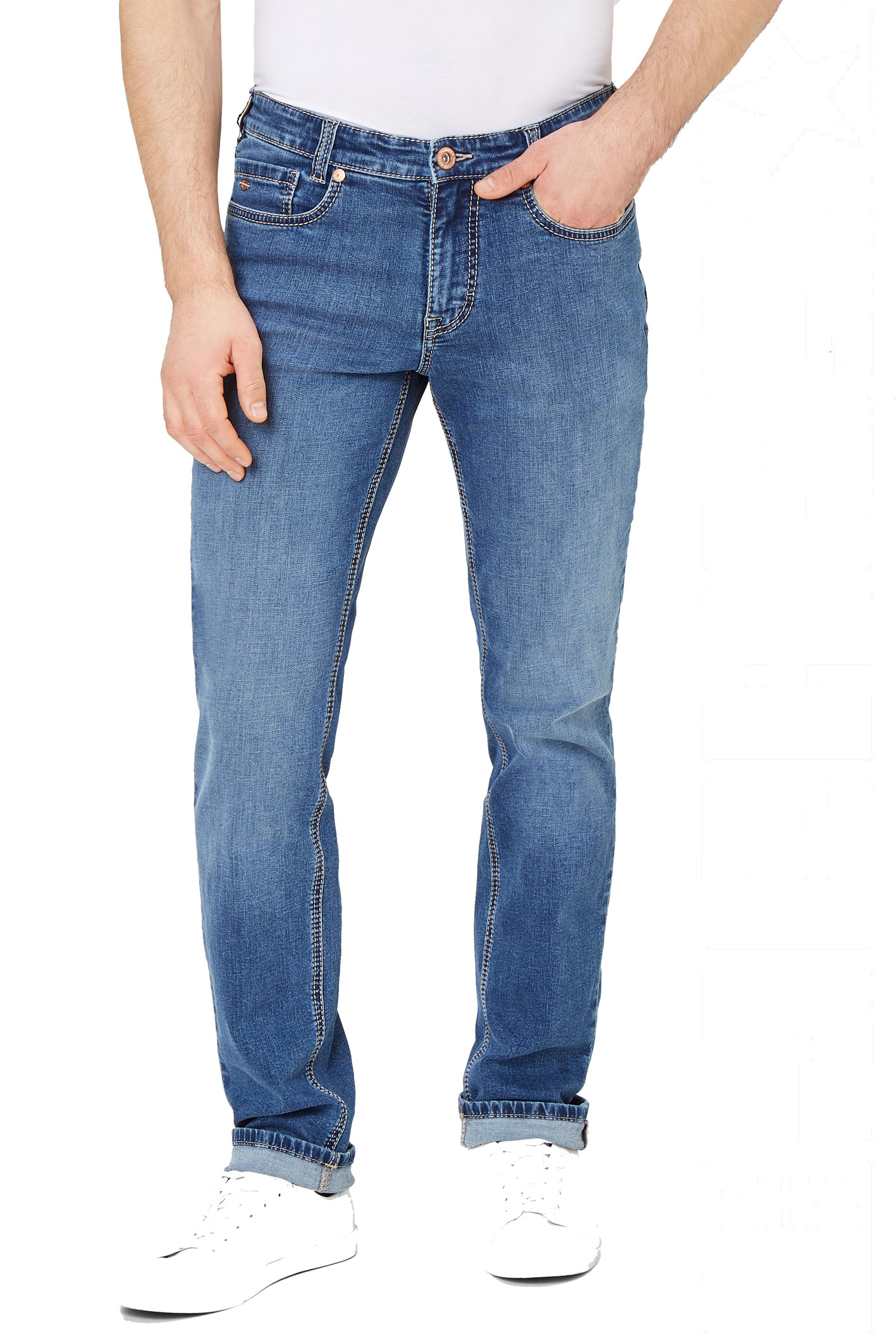 RANGER PIPE Saddle Stitch Light Blue Used - Slim Fit
