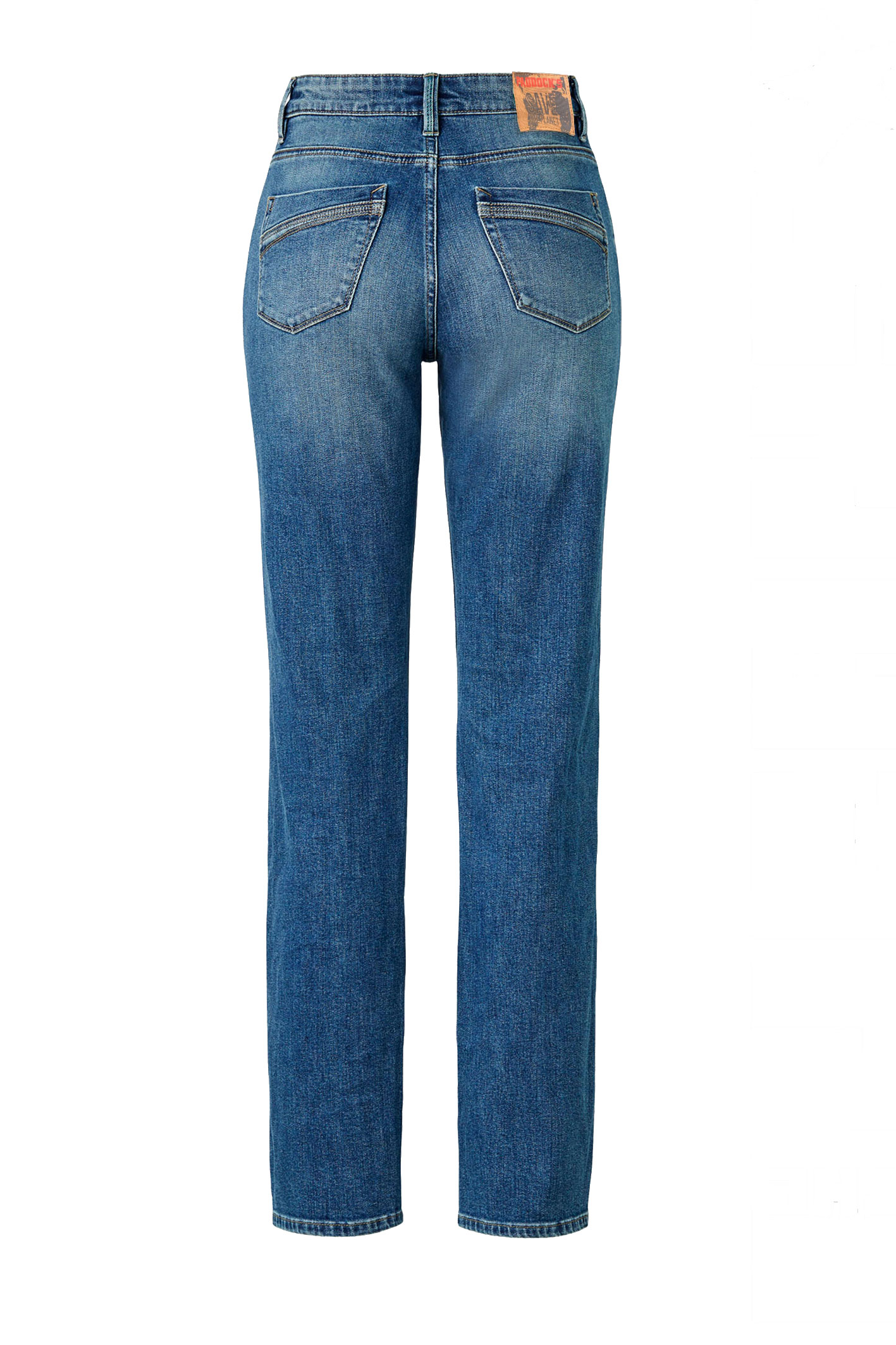 KATE Anilin Free Denim Blue Moustache Used Straight Leg