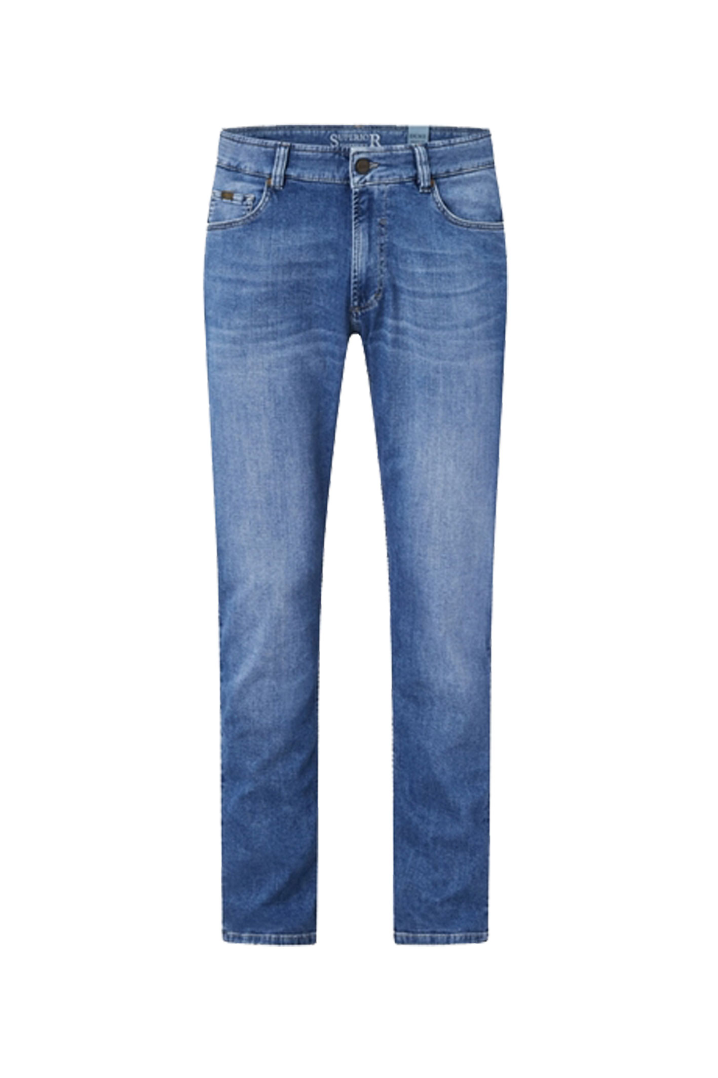 DUKE Light Blue Stone Moustache Regular Fit