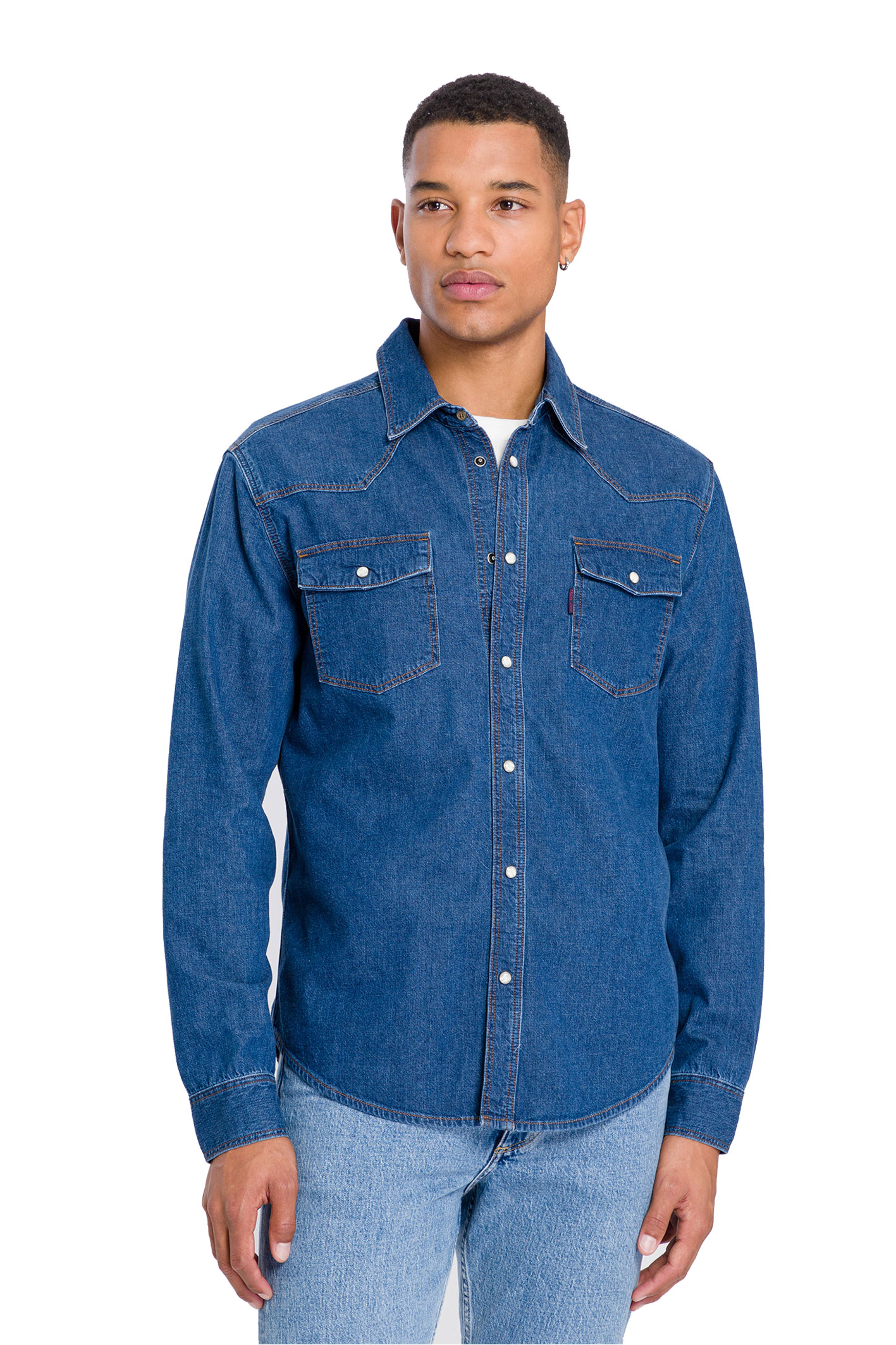 JEANSHEMD Dark Blue