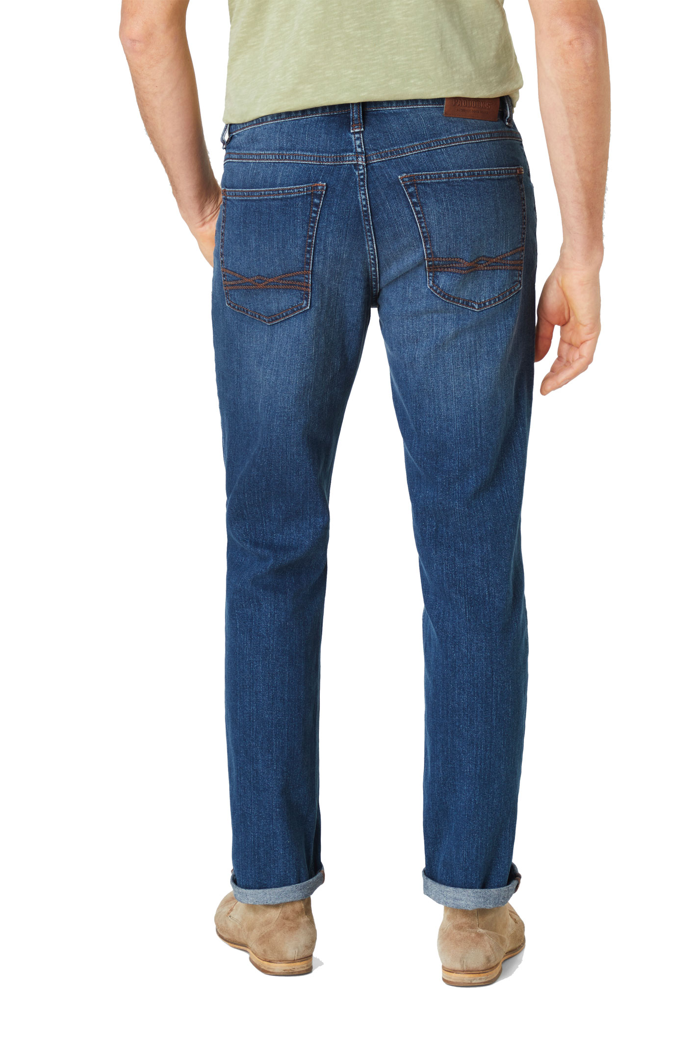 BEN Medium Blue Used Moustache Regular Fit
