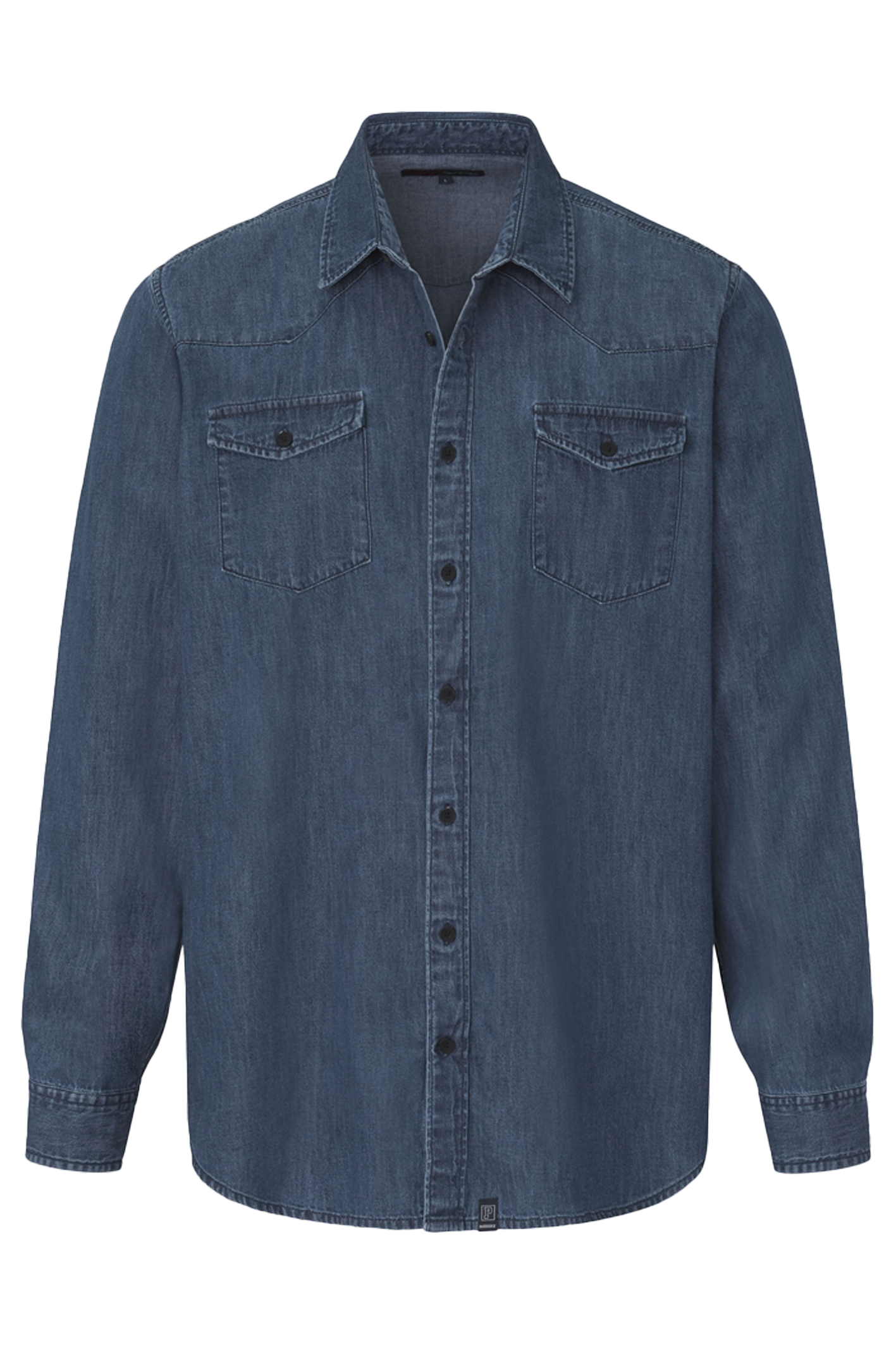 JEANSHEMD Medium Blue Stone Regular Fit