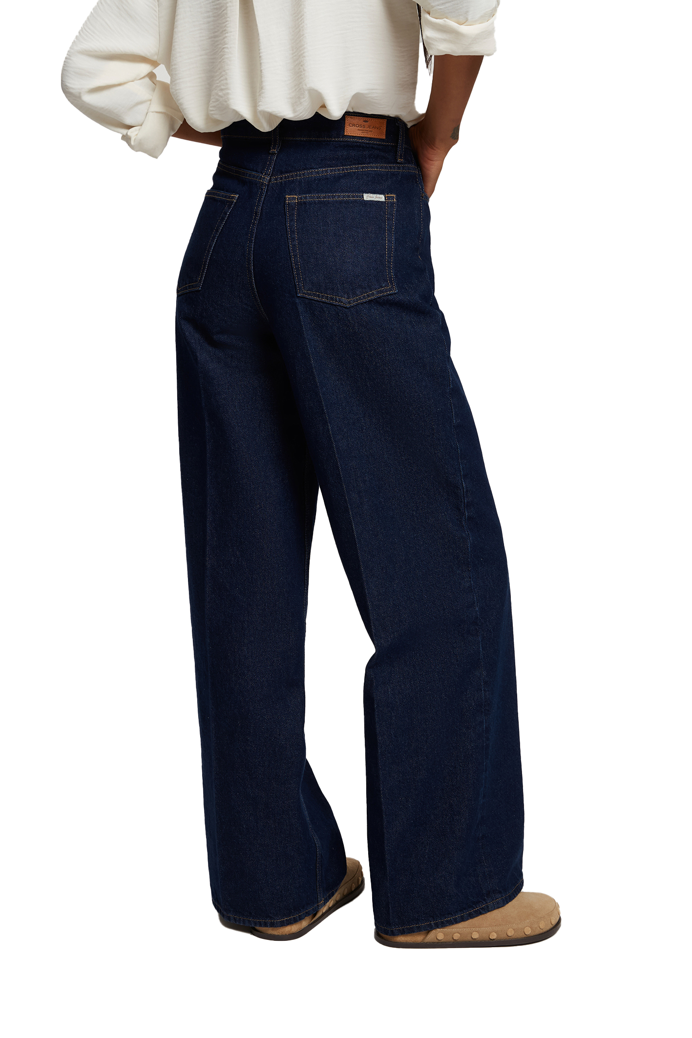 WIDE LEG FLARE Dark Blue Comfort Fit