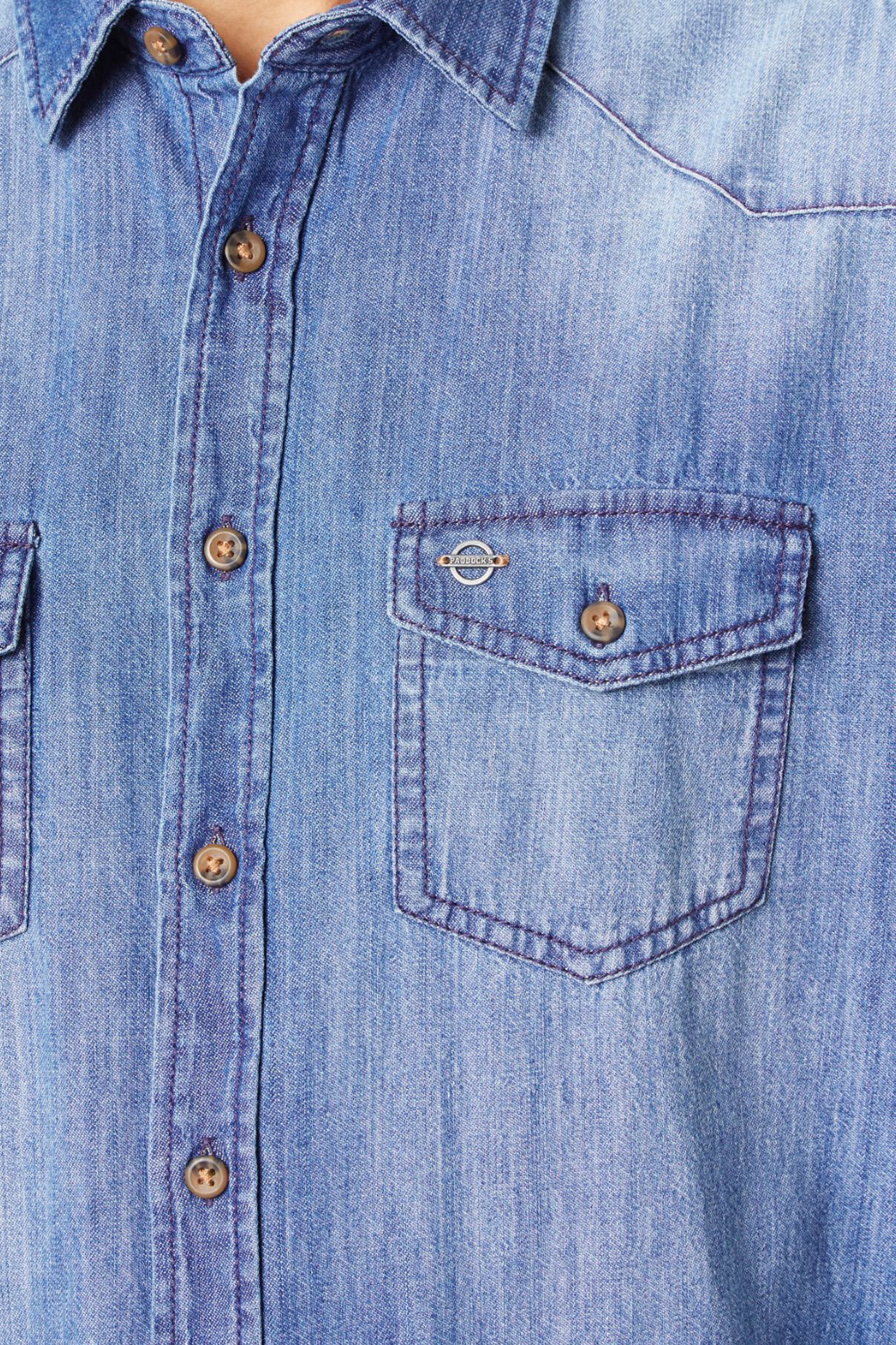 JEANSHEMD Mid Blue