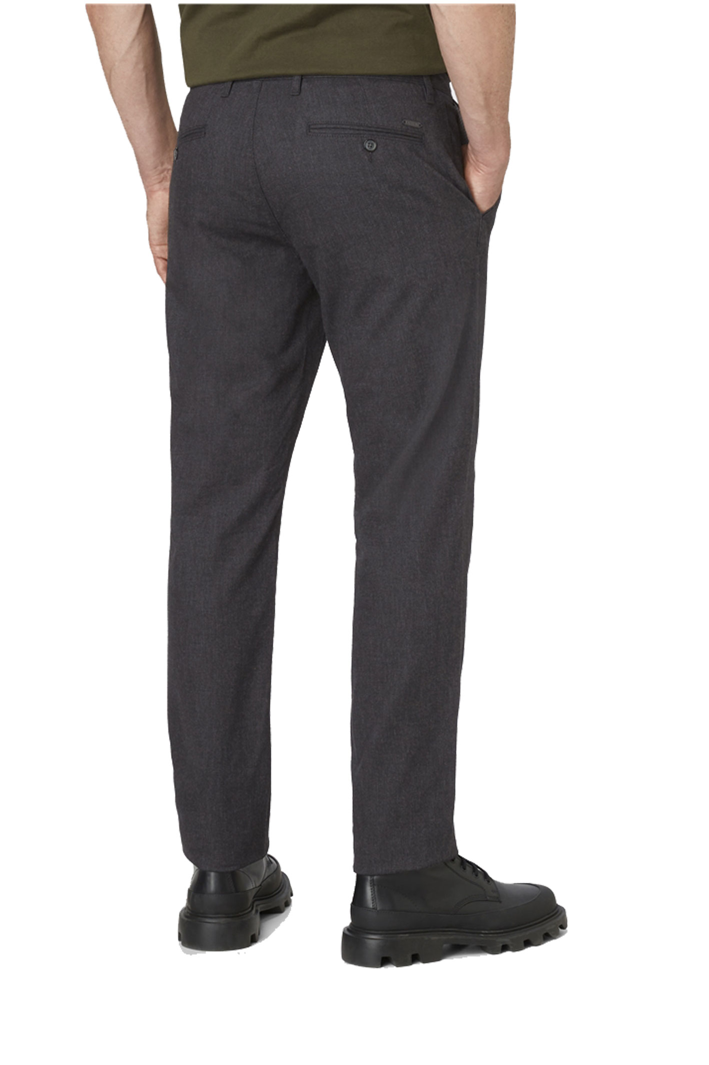 JASPER CHINO Anthrazit Melange Slim Fit