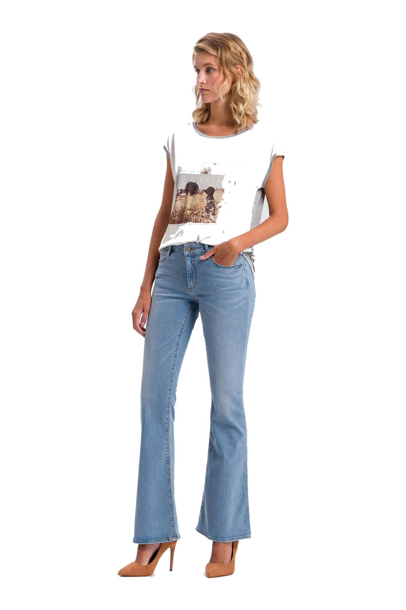 FAYE Light Blue Bootcut