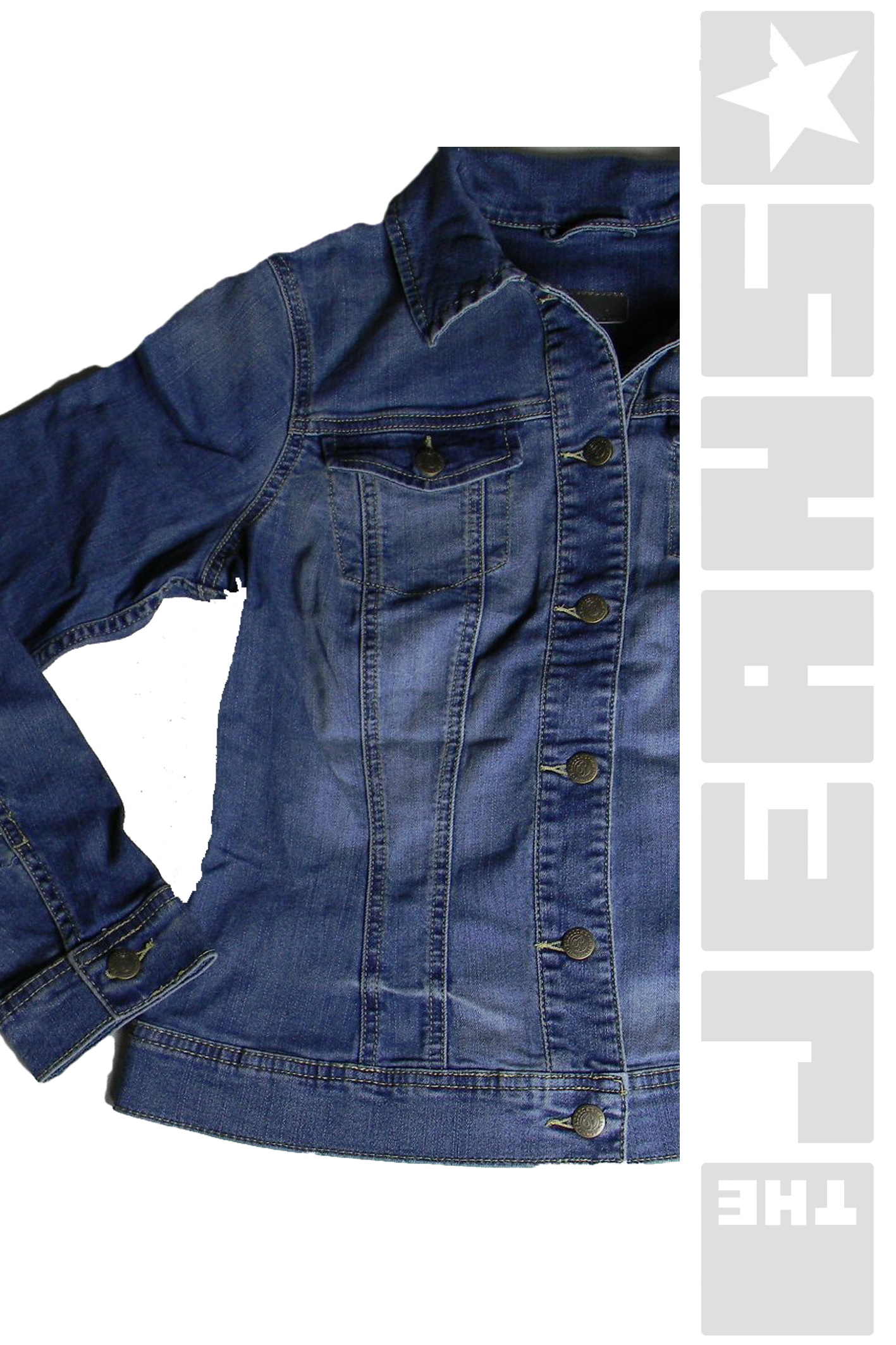 52001 Jeansjacke Used Wash