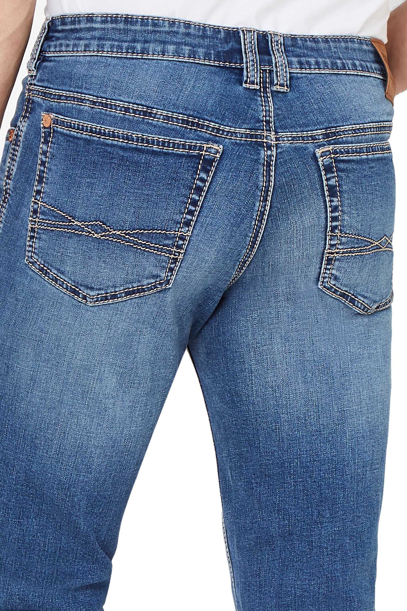 RANGER PIPE Saddle Stitch Light Blue Used - Slim Fit